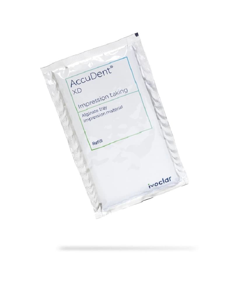 AccuDent XD Alginate Tray Impression Material, Color-Changing, Blue, 24 g Packets, 12/Pk, 673471 - AccuDent XD Tray Material 24g (12) - Image 1