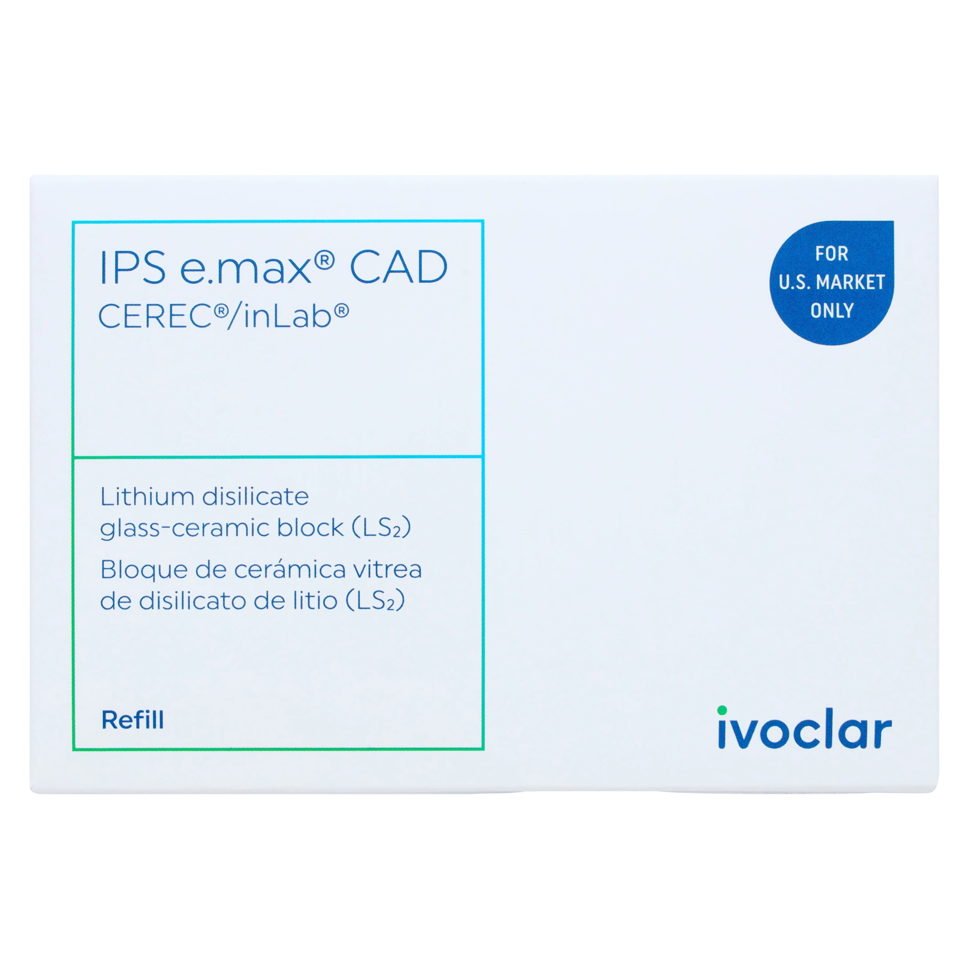 IPS e.max CAD LT (Low Translucency) Milling Blocks, Size I12, Shade A3, 5/Box thumbnail 4
