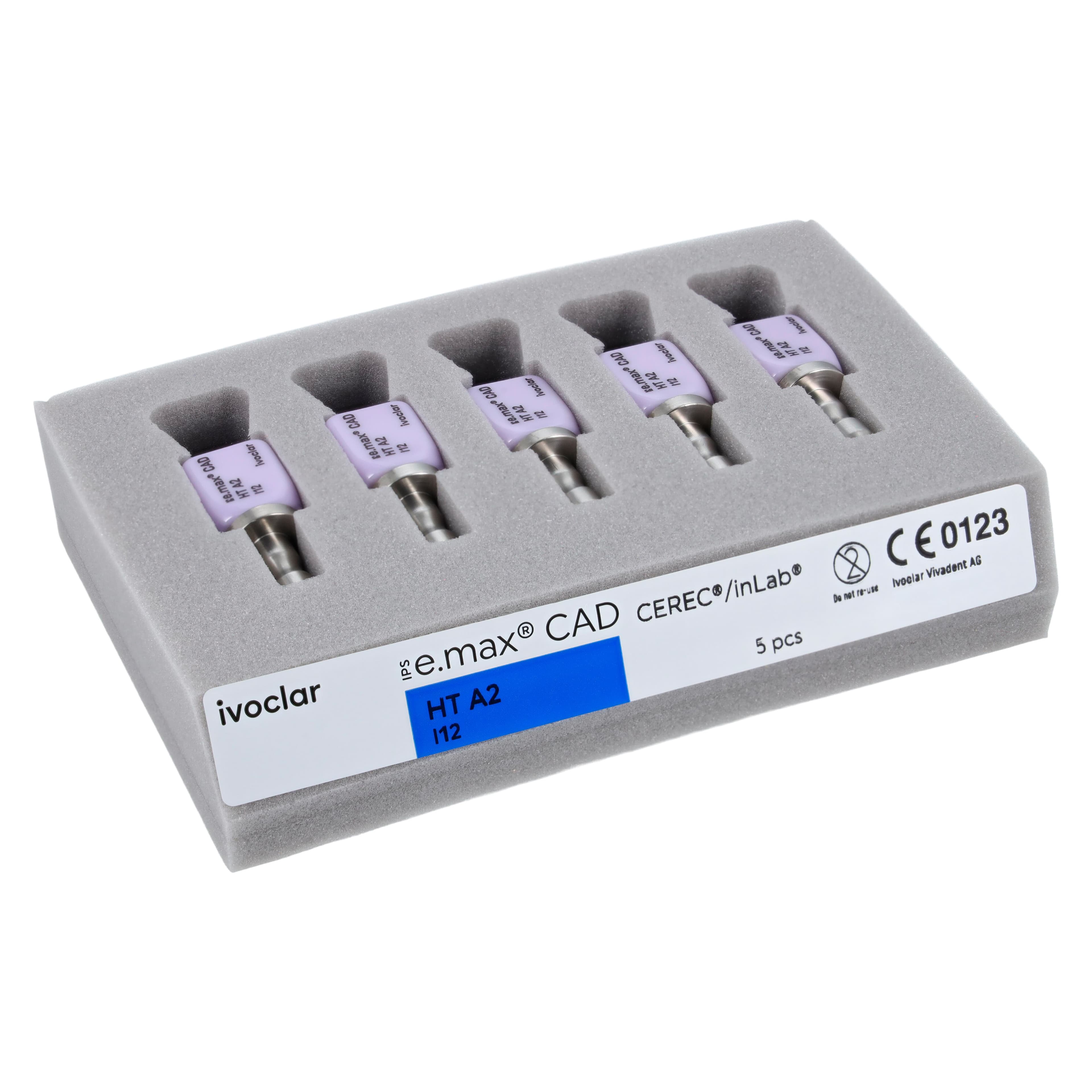IPS e.max CAD HT CEREC/inLab Milling Blocks, Shade A2, Size I12, 5/Box thumbnail 10