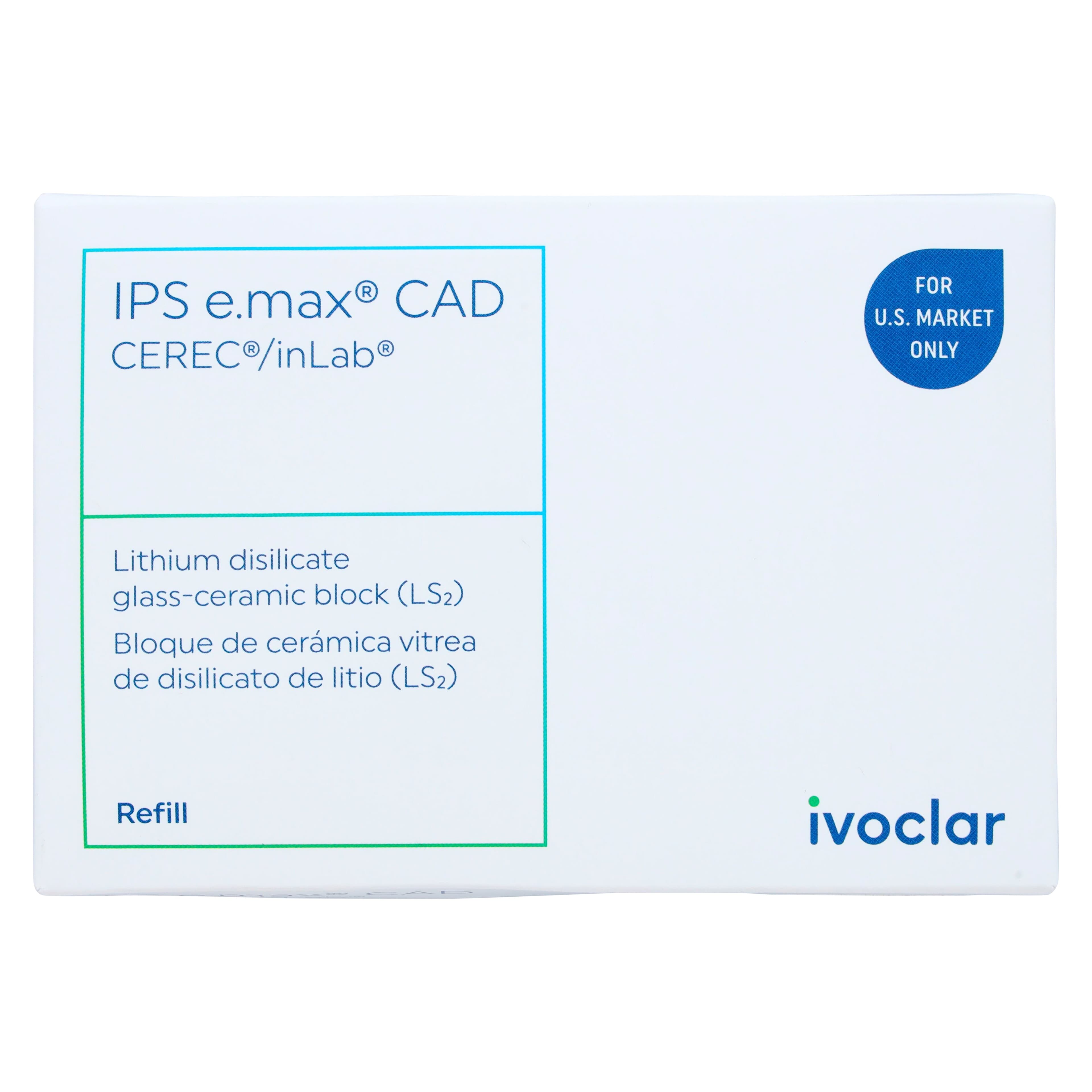 IPS e.max CAD HT CEREC/inLab Milling Blocks, Size I12, Shade A3, 5/Box thumbnail 5
