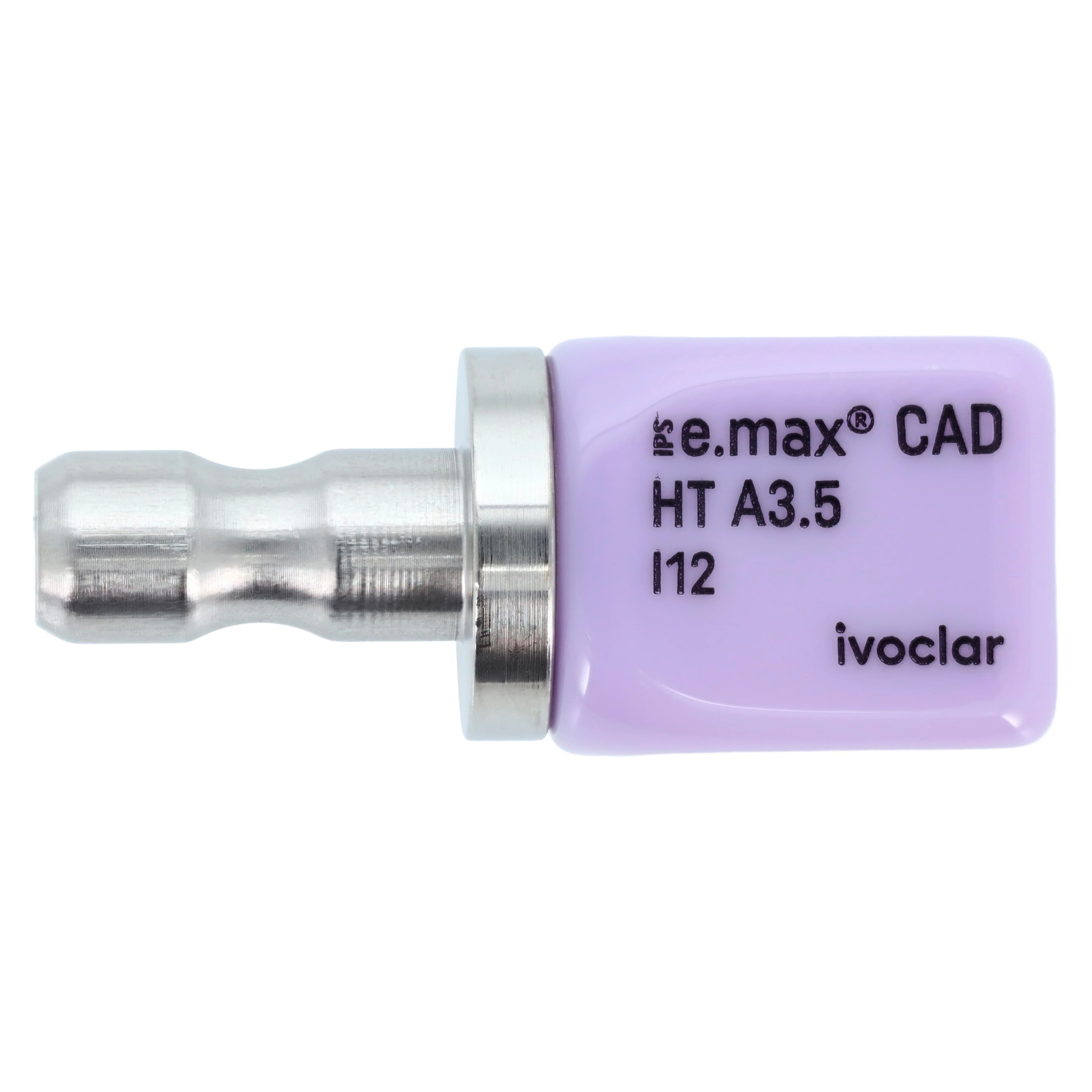 IPS e.max CAD CEREC/inLab HT Block, Shade A3.5, Size I12, High Translucency, 5/Pkg thumbnail 8