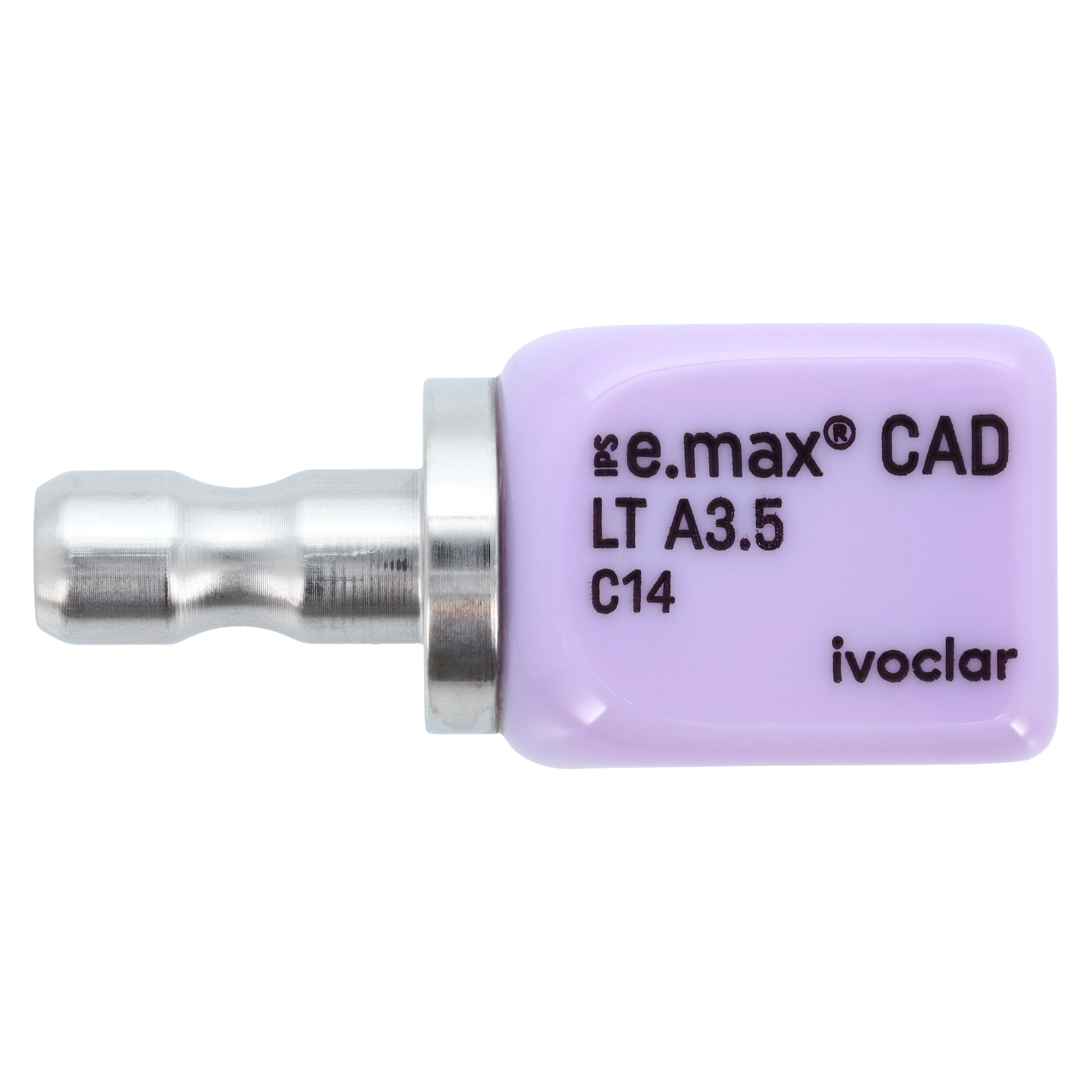IPS e.max CAD LT (Low Translucency) Milling Blocks, Size C14, Shade A3.5, 5/Box thumbnail 9