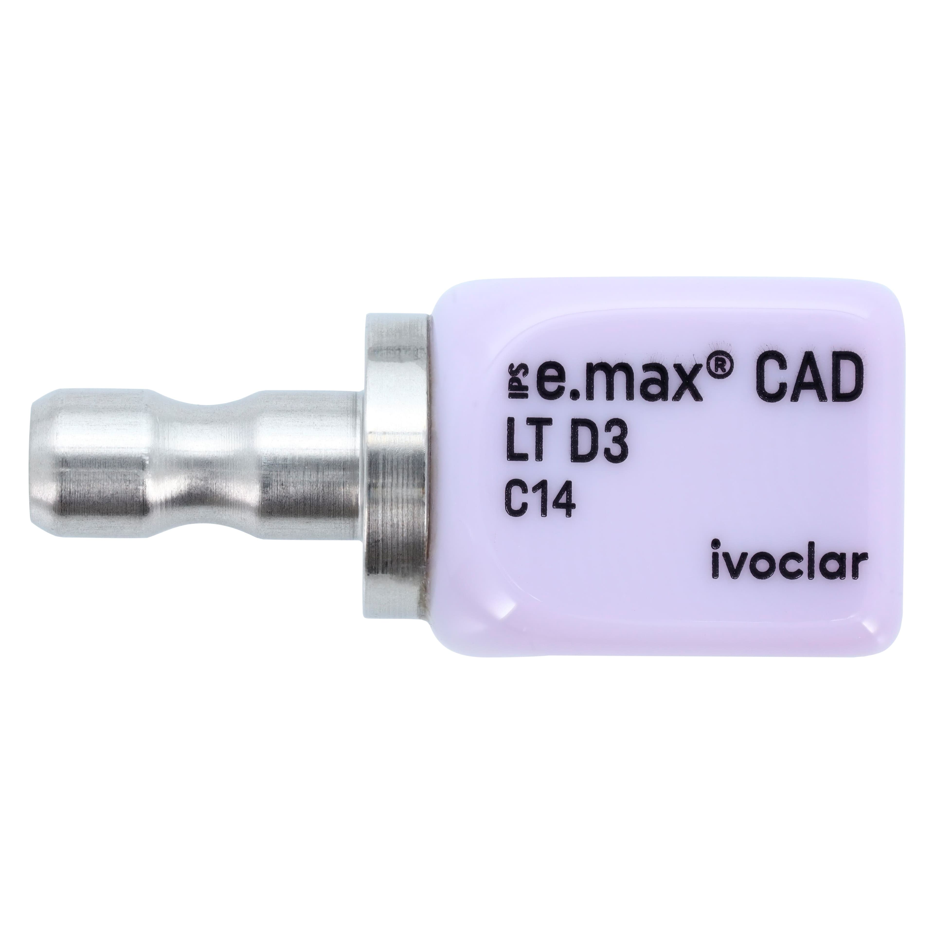 IPS e.max CAD LT (Low Translucency) Milling Blocks, Size C14, Shade D3, for CEREC/inLab, 5/Box thumbnail 10