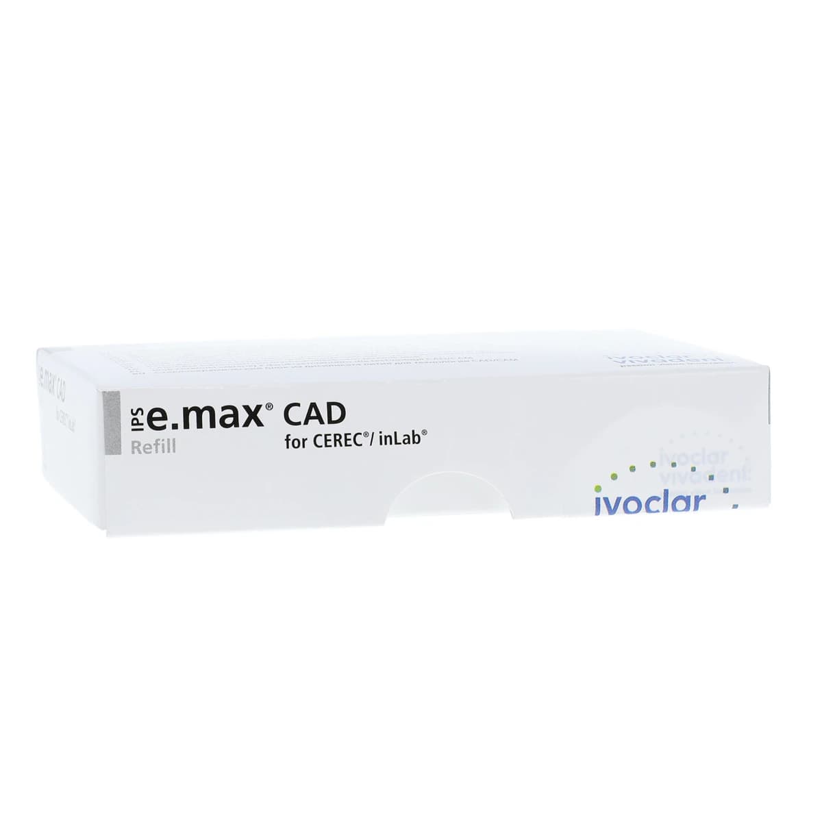 IPS e.max CAD LT CEREC/inLab Milling Block, Shade BL3, Size C14, Low Translucency, 5/Box - IPS e.max CAD CEREC/inLab LT BL3 C14 (5) - Image 1