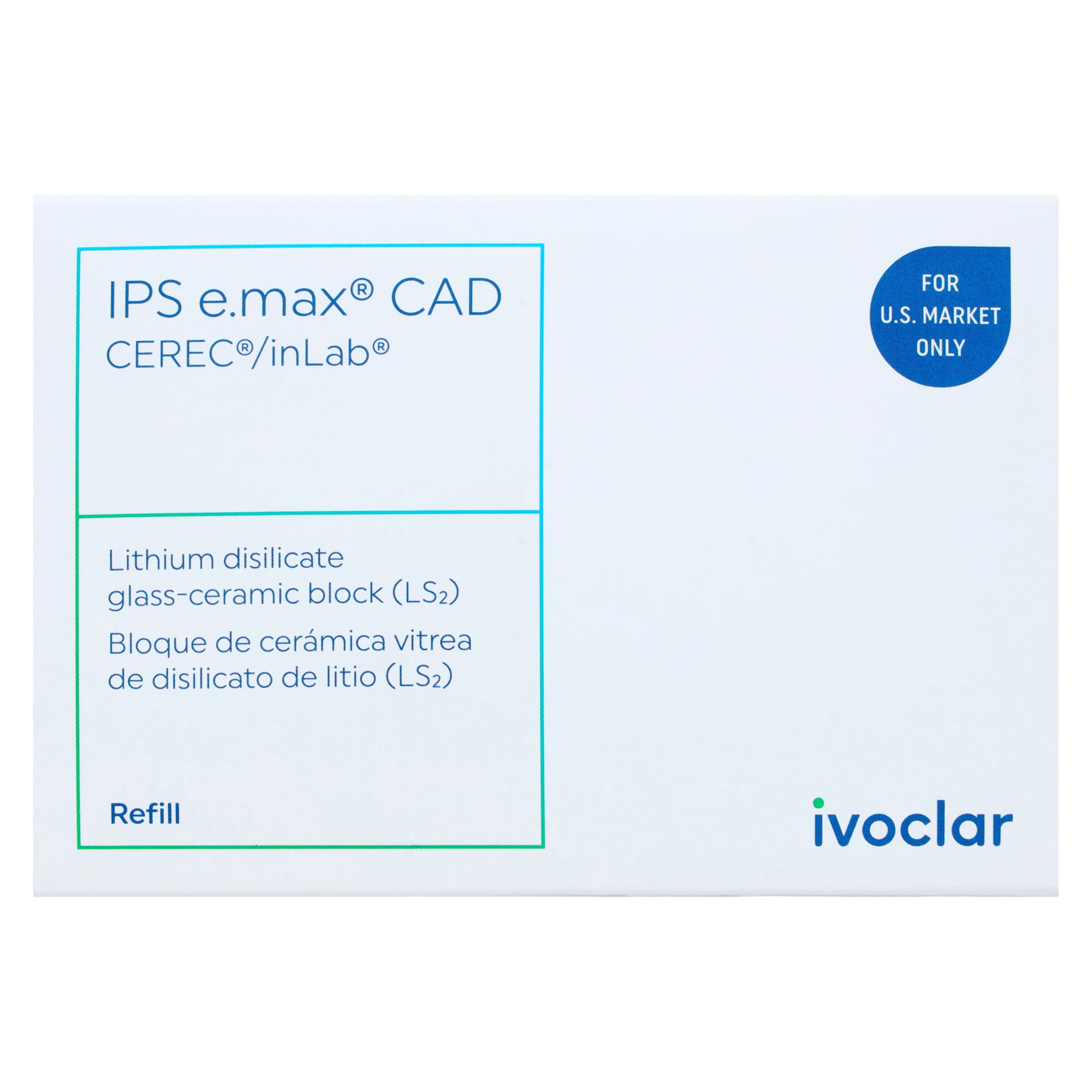 IPS e.max CAD HT (High Translucency) Lithium Disilicate Milling Blocks, Size C14, Shade A1, 5/Box thumbnail 6