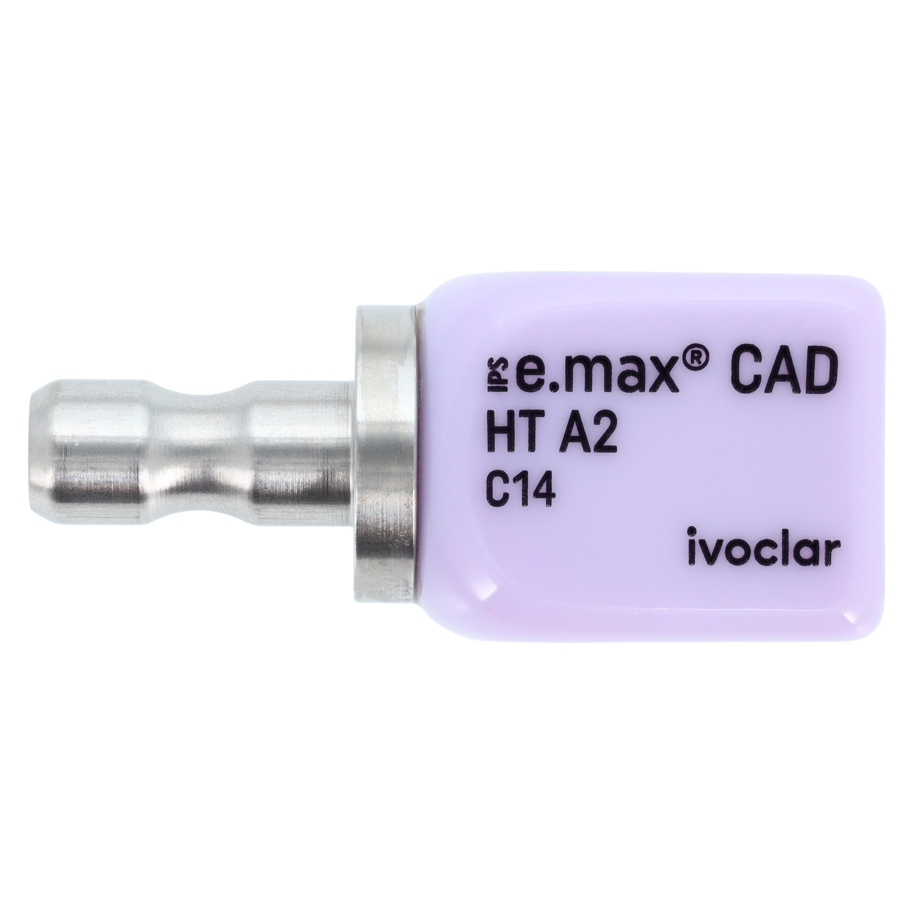 IPS e.max CAD HT CEREC/inLab Milling Blocks, Shade A2, Size C14, 5/Box thumbnail 7