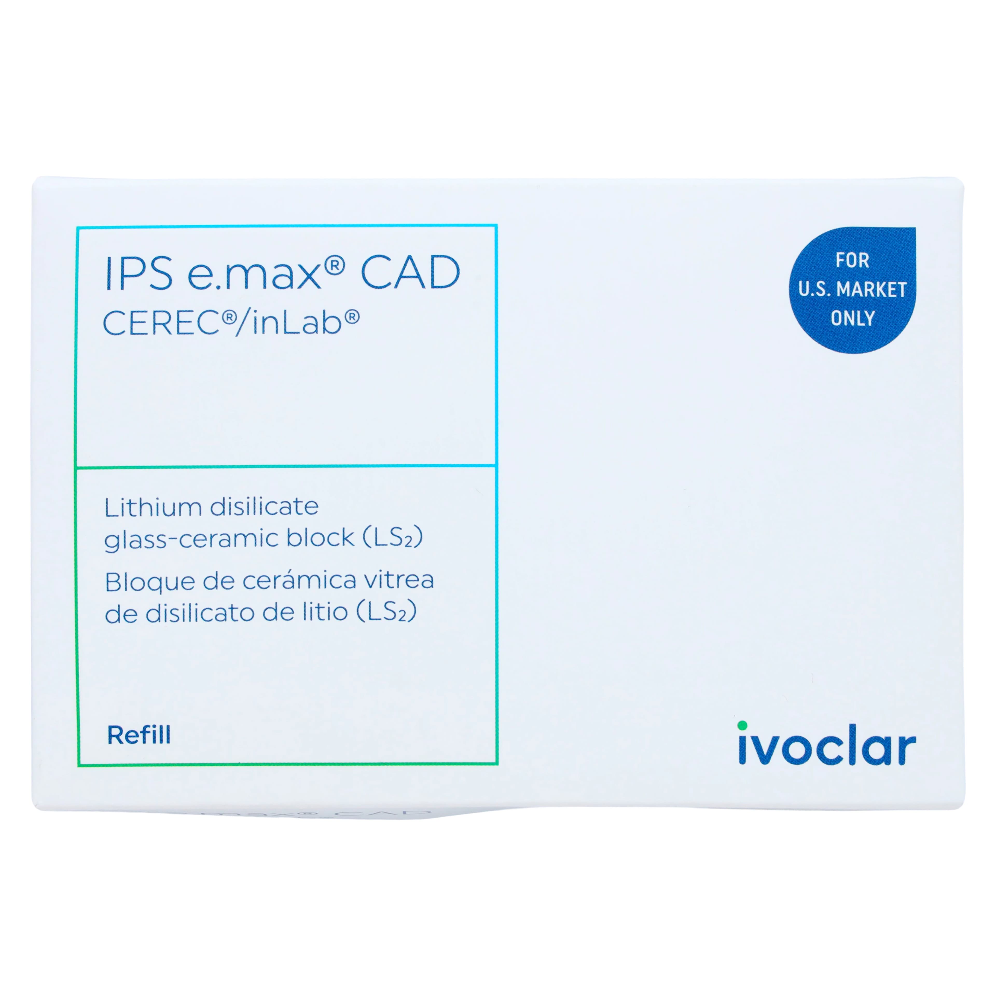 IPS e.max CAD HT CEREC/inLab Milling Blocks, High Translucency, Shade A3, Size C14, 5/Box thumbnail 4