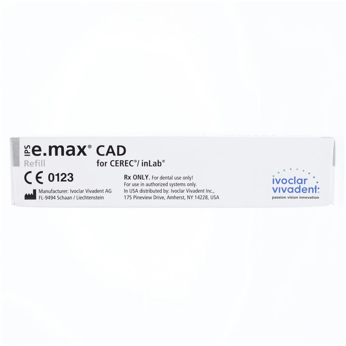 IPS e.max CAD HT CEREC/inLab Milling Block, Shade A4, Size C14, 5/Pkg thumbnail 5