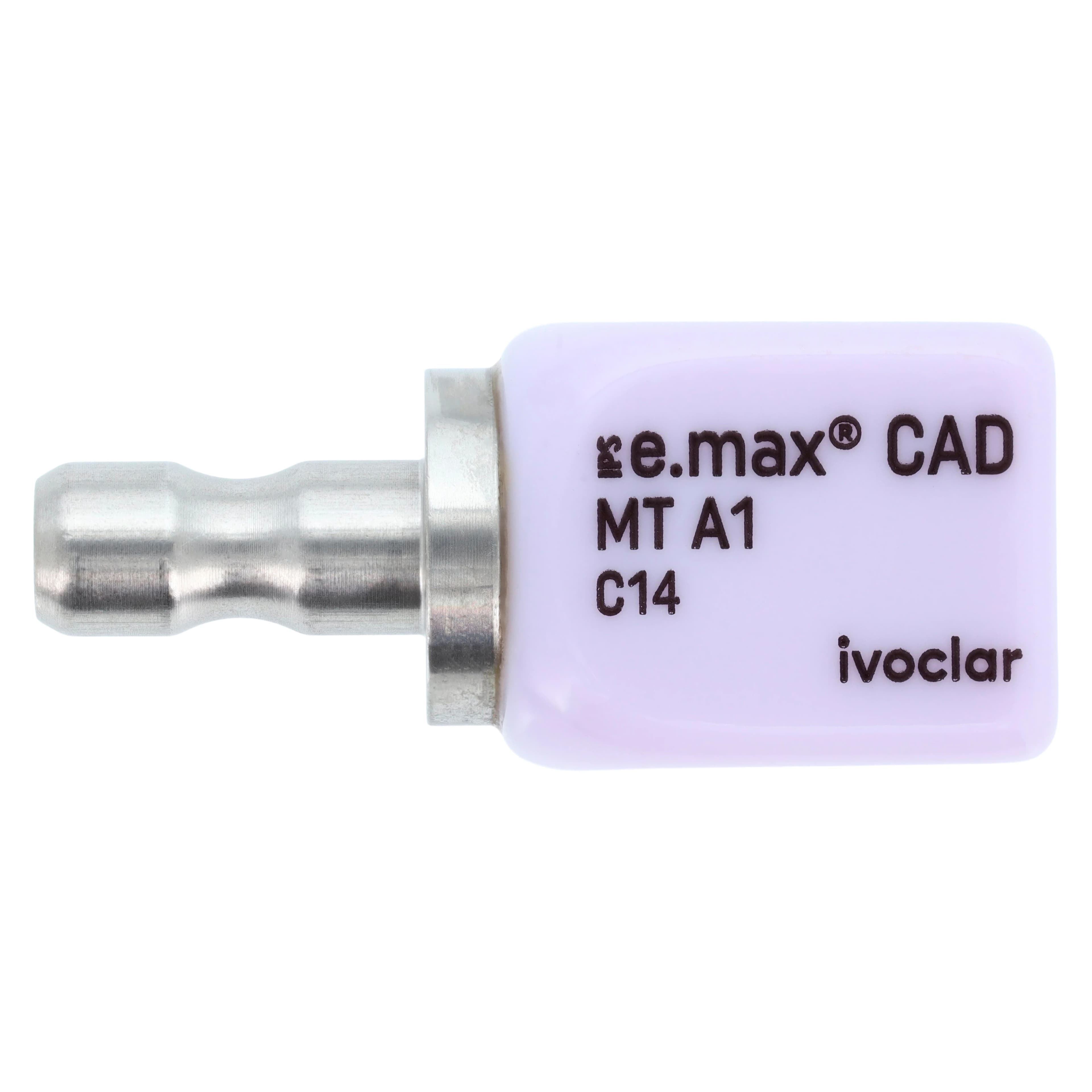 IPS e.max CAD CEREC/inLab MT A1 C14 Lithium Disilicate Milling Blocks, Medium Translucency, Shade A1, 5/Box thumbnail 7