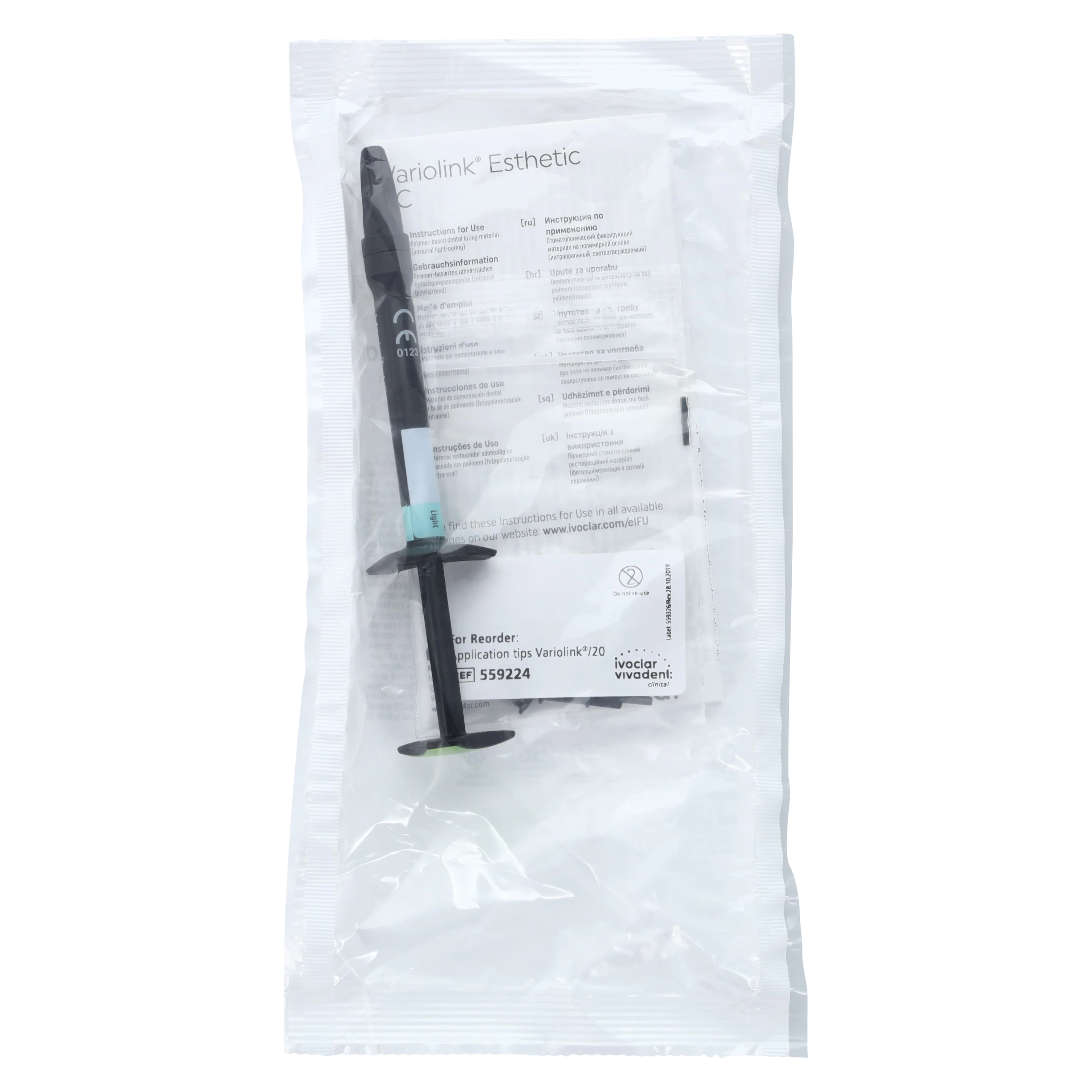 Variolink Esthetic LC Light-Cure Luting Cement Refill, Light, 2g Syringe, 763446WW thumbnail 7