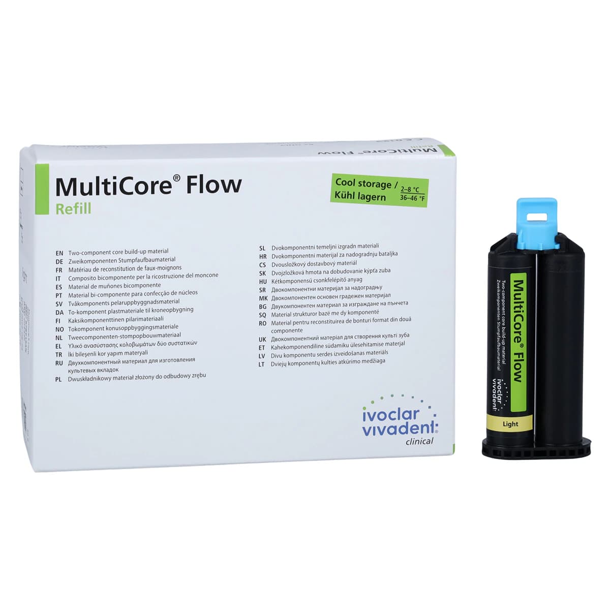 MultiCore Flow Two Component Core Buildup Material, Light (A1), 50 g Cartridge Refill, 578913AN thumbnail 2