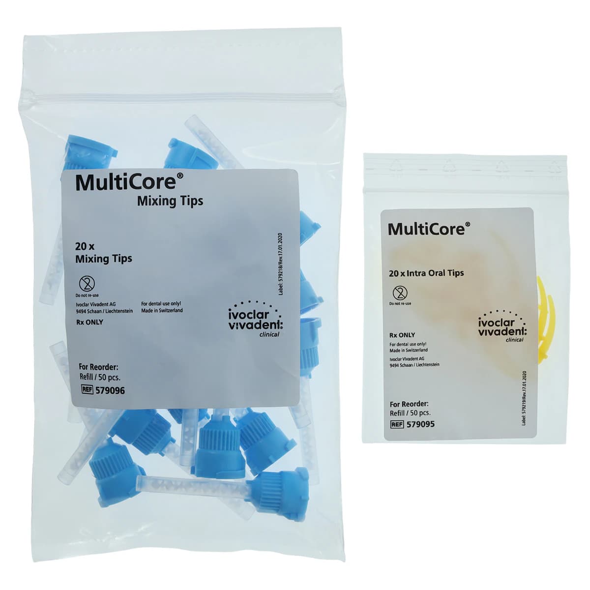 Ivoclar Vivadent MultiCore Flow Cartridge Refill, 50g, Blue, Dual Cure, 578915AN thumbnail 4