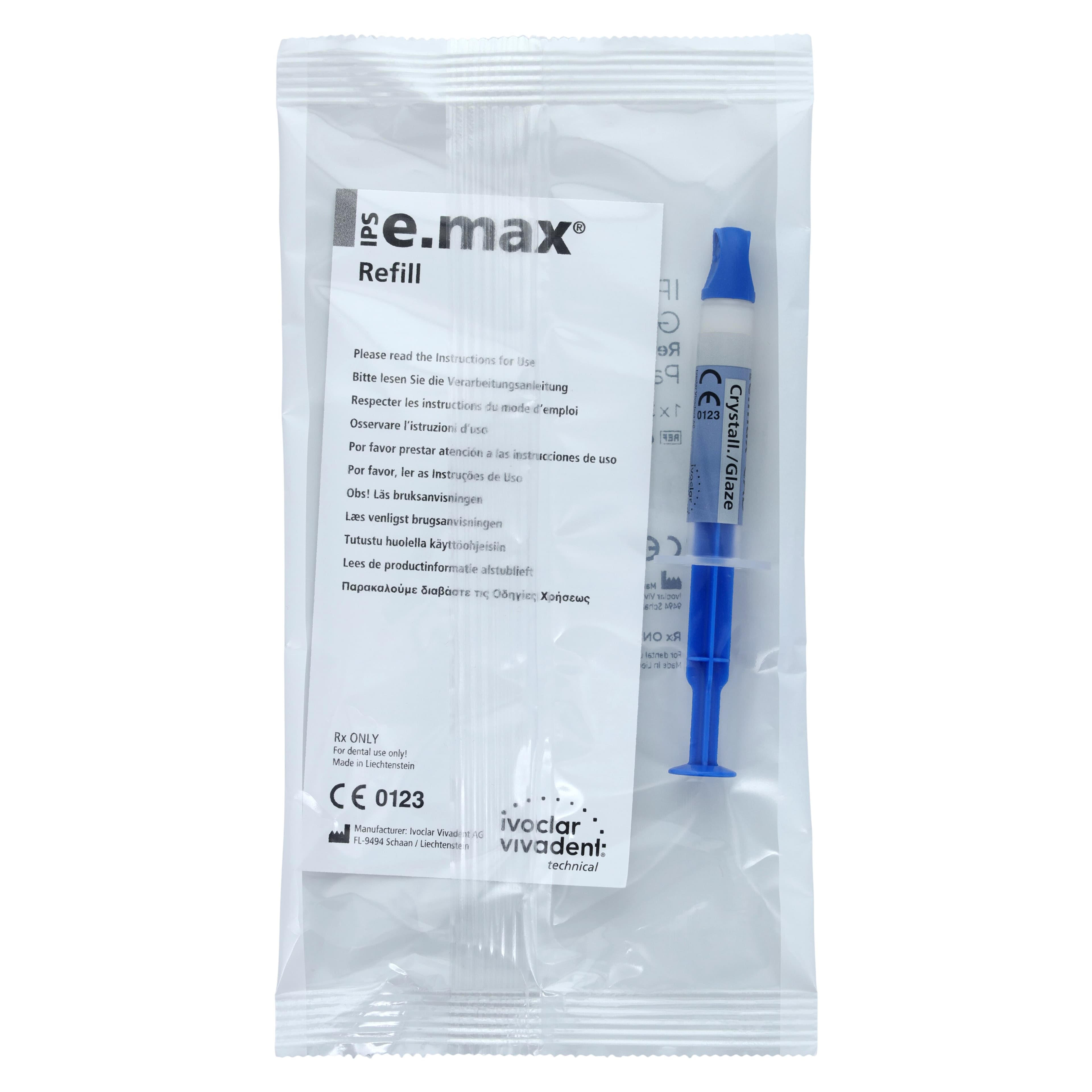 IPS e.max CAD Crystall Glaze Paste, 3 g Syringe, Refill thumbnail 6
