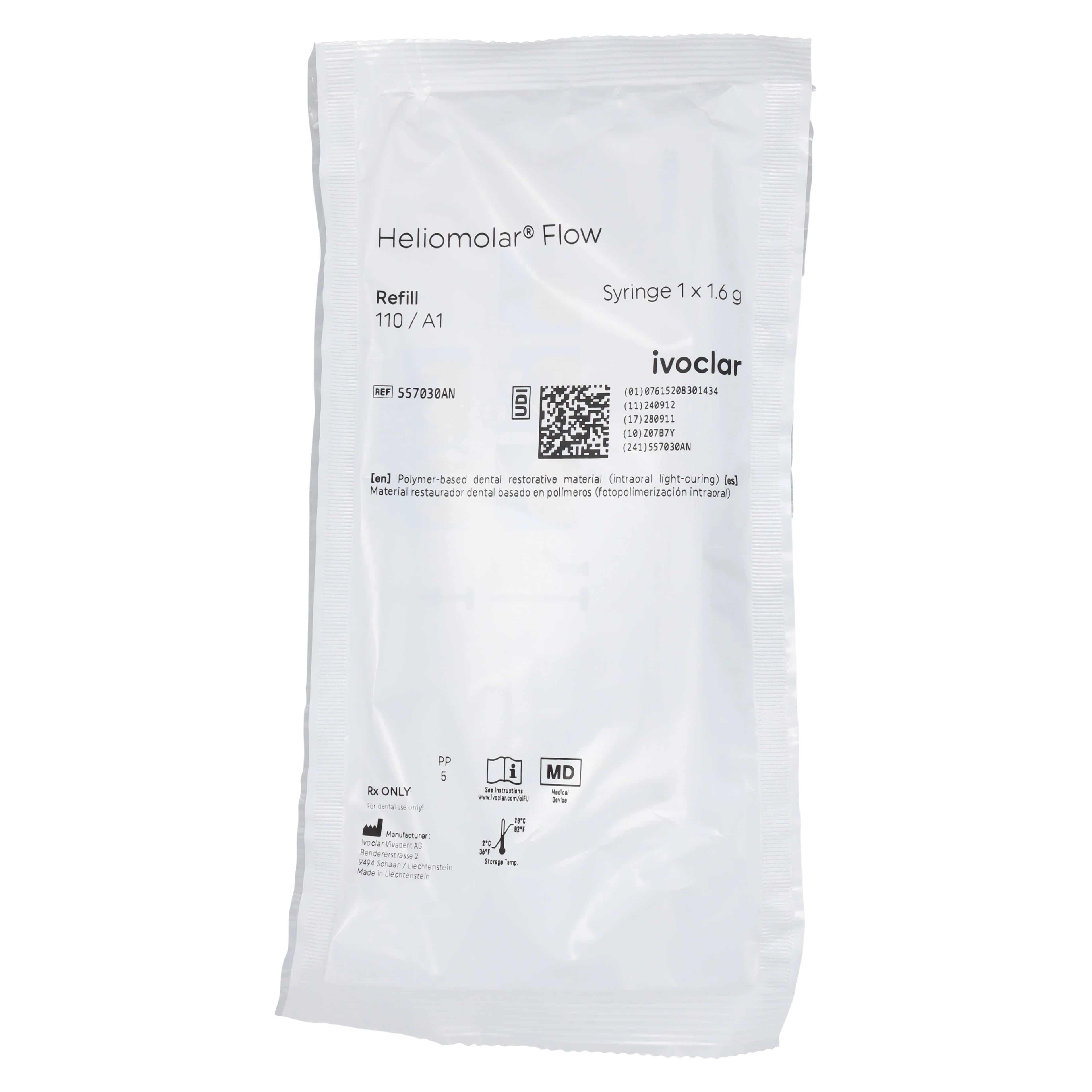 Heliomolar Flow Flowable Microfilled Composite, Shade A1/110, 1.6 g Syringe Refill, 557030AN thumbnail 7
