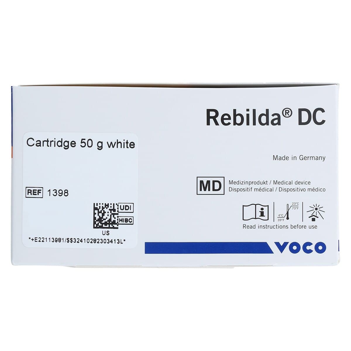 Voco Rebilda DC Core Build-Up Composite, White, 50 g Cartridge Refill with Mixing and Intraoral Tips thumbnail 8