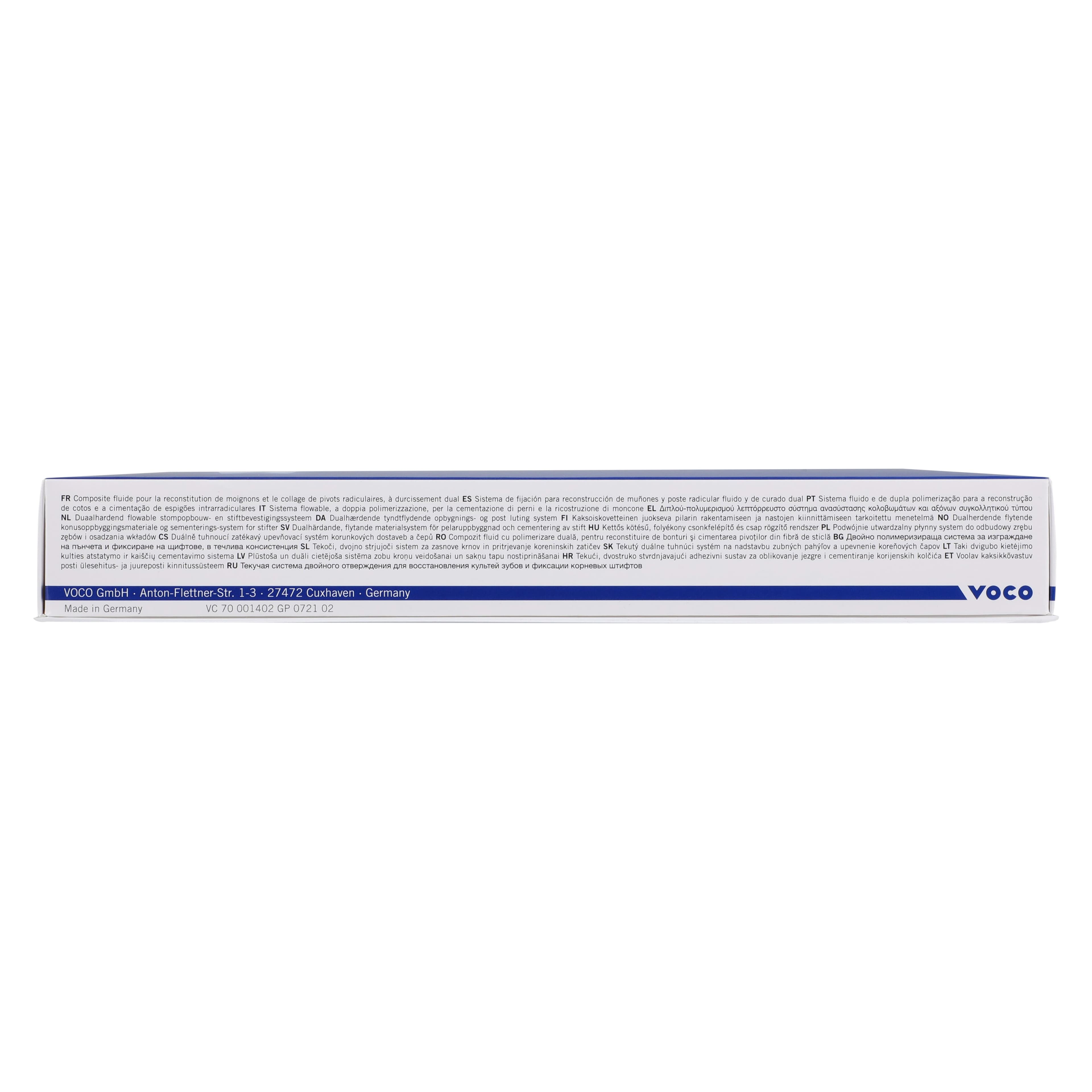 VOCO Rebilda DC Dual-Cured Core Build-Up Composite Intro Kit, Dentin Shade, 10g QuickMix Syringe, 8ml Futurabond DC, 1 Kit thumbnail 14
