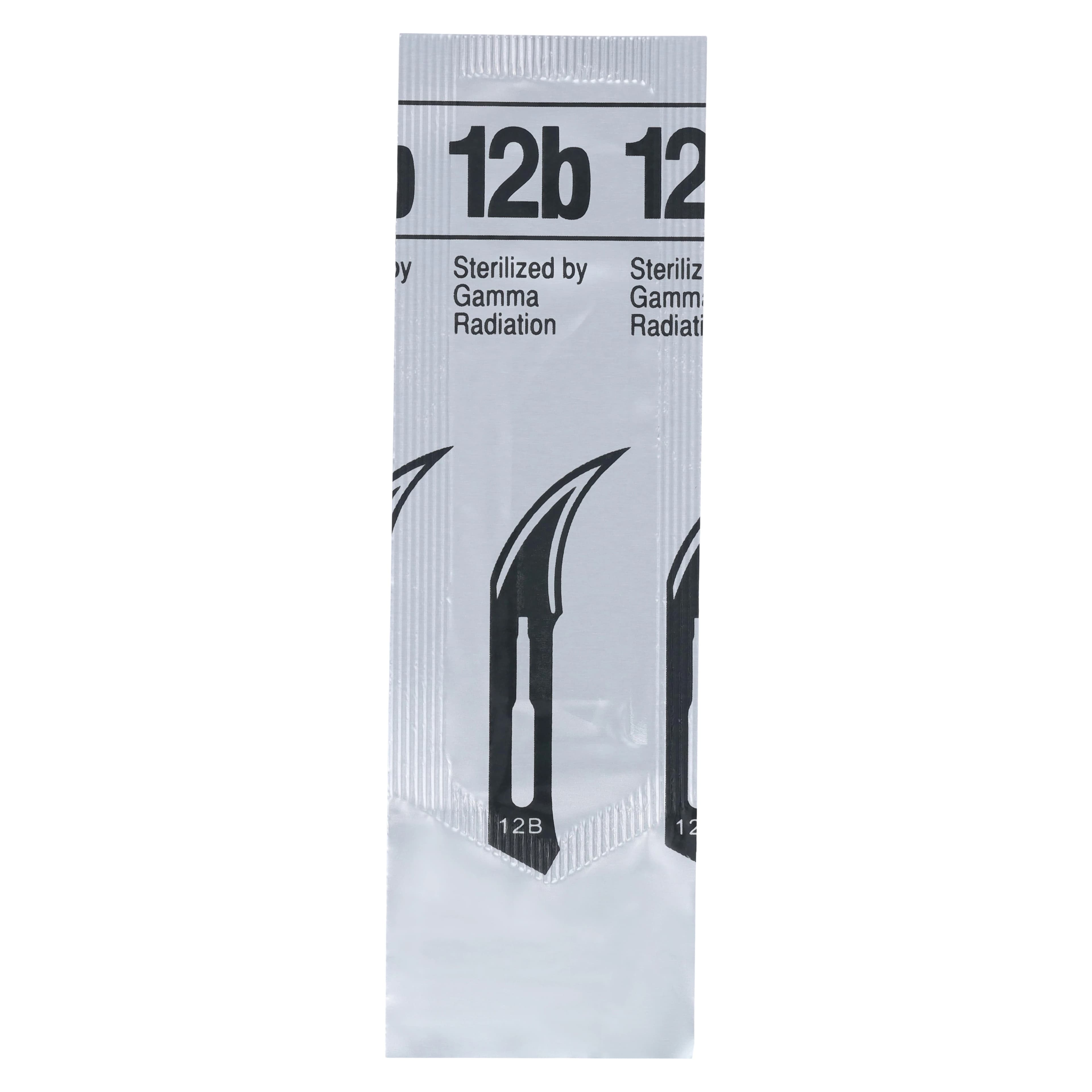 Miltex Carbon Steel Sterile Surgical Blade #12B (Double-Edge), 100/Box, 4-112B thumbnail 4