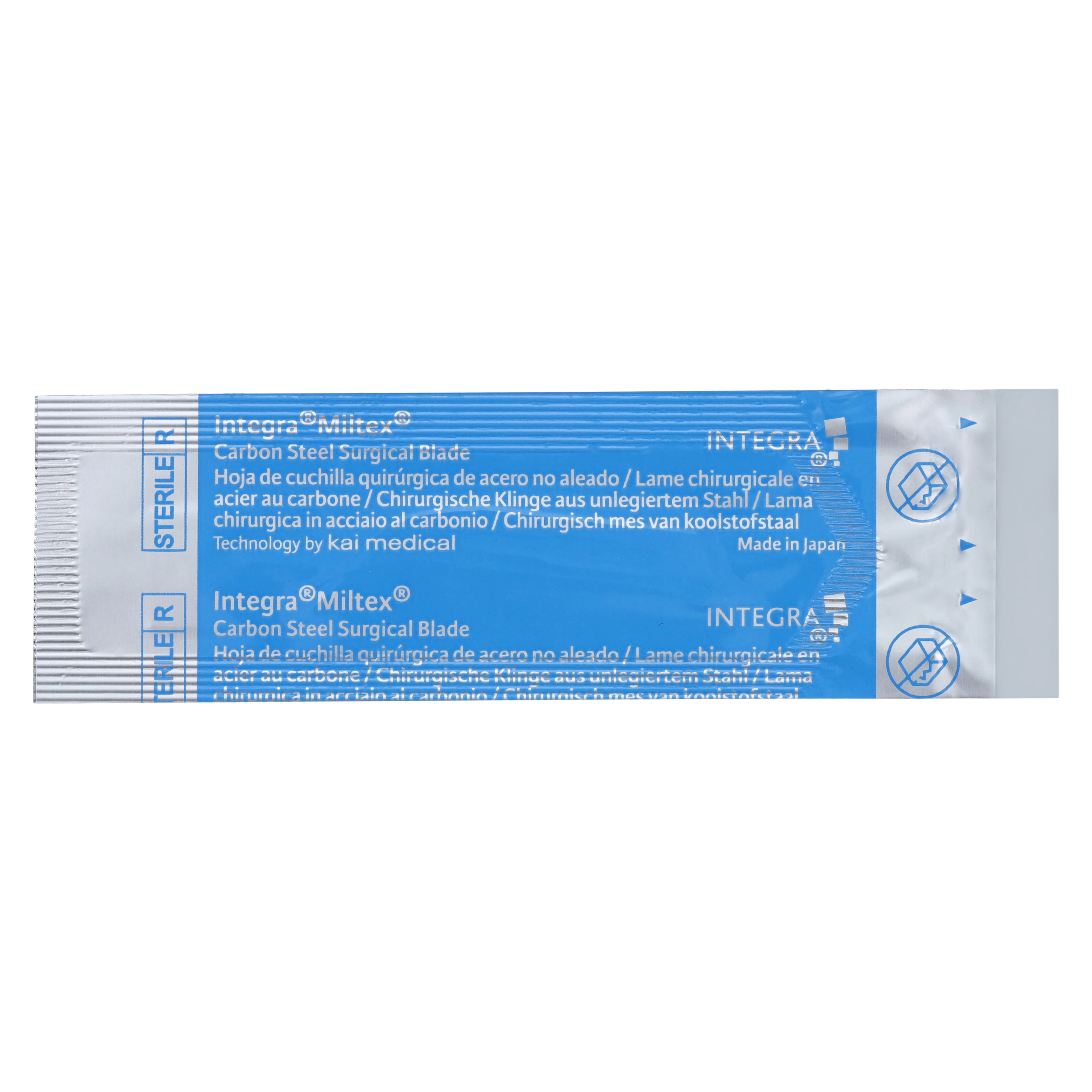 Miltex Carbon Steel Sterile Surgical Blade #12B (Double-Edge), 100/Box, 4-112B thumbnail 5