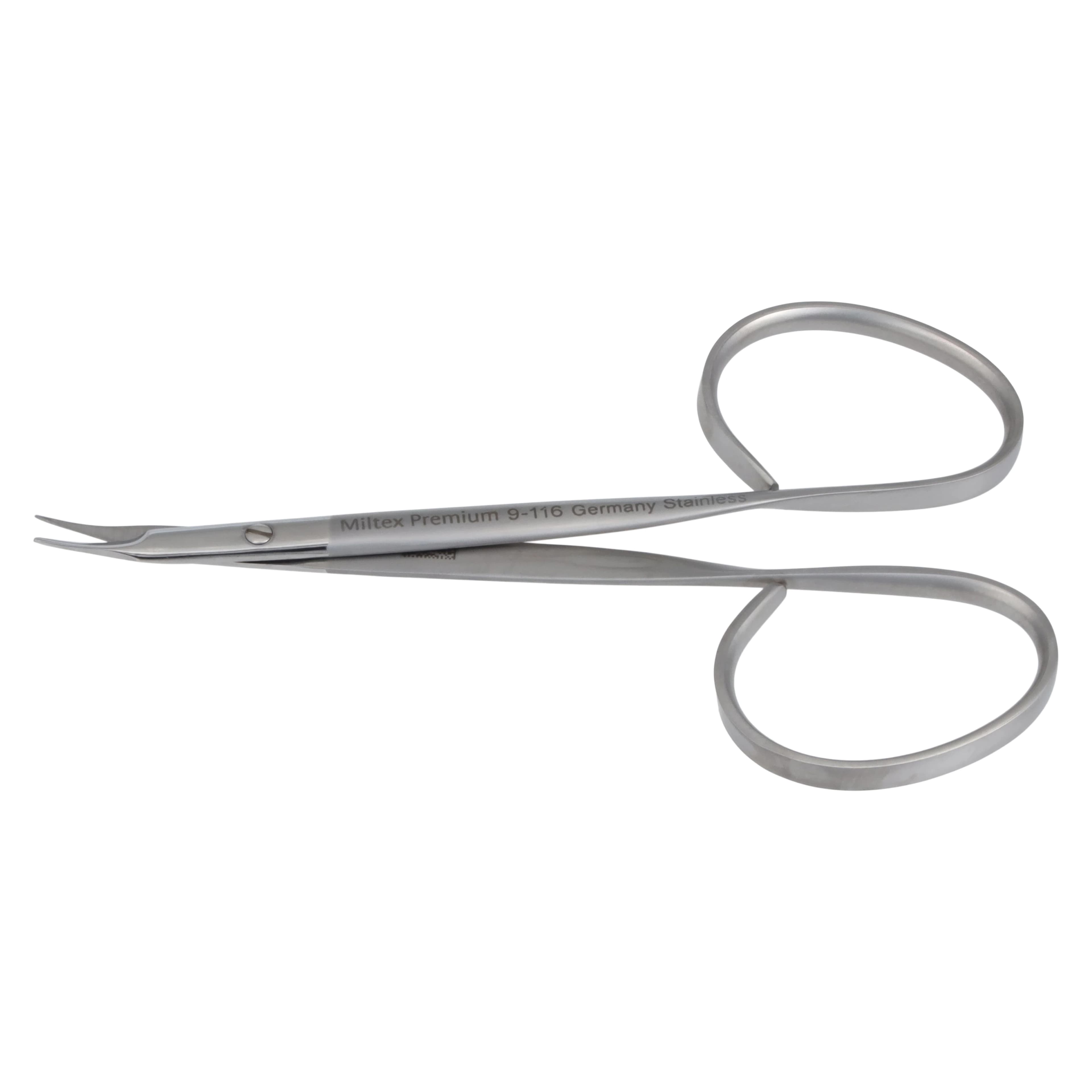Miltex Ribbon-Style Stitch Scissors, 3-7/8" Curved, Sharp, Stainless Steel, Each - Miltex Scissors - Ribbon-Style Stitch 3-7/8" - Curved, Sharp - Image 1