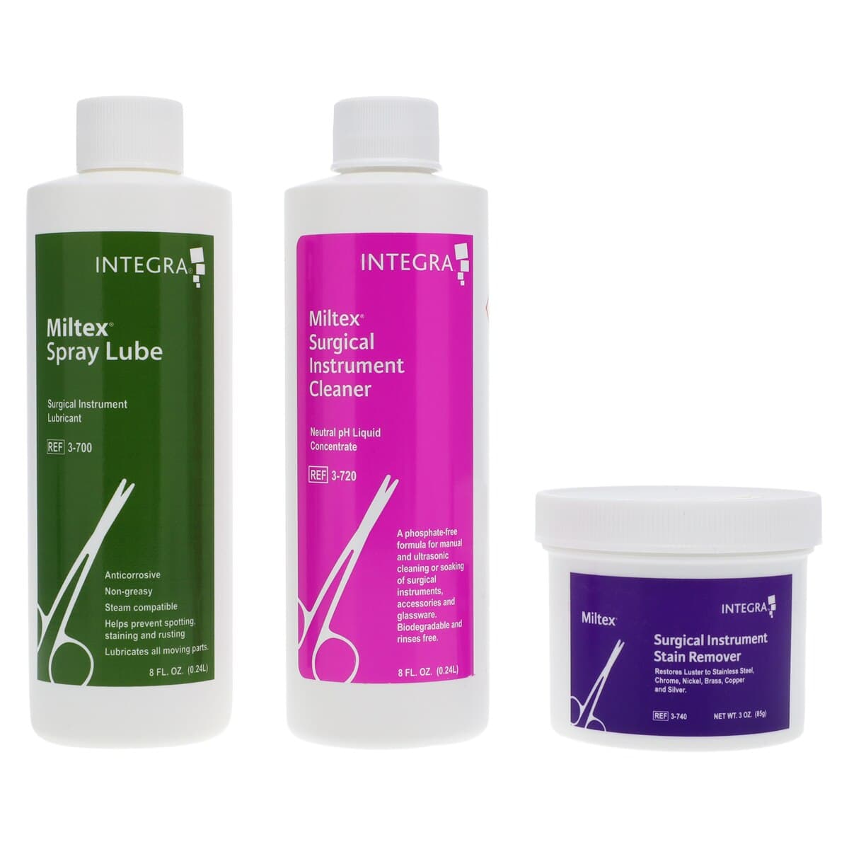 Miltex Instrument Care System Kit 3-800, Includes Spray Lube, Cleaner, Stain Remover, Brushes & DVD thumbnail 3