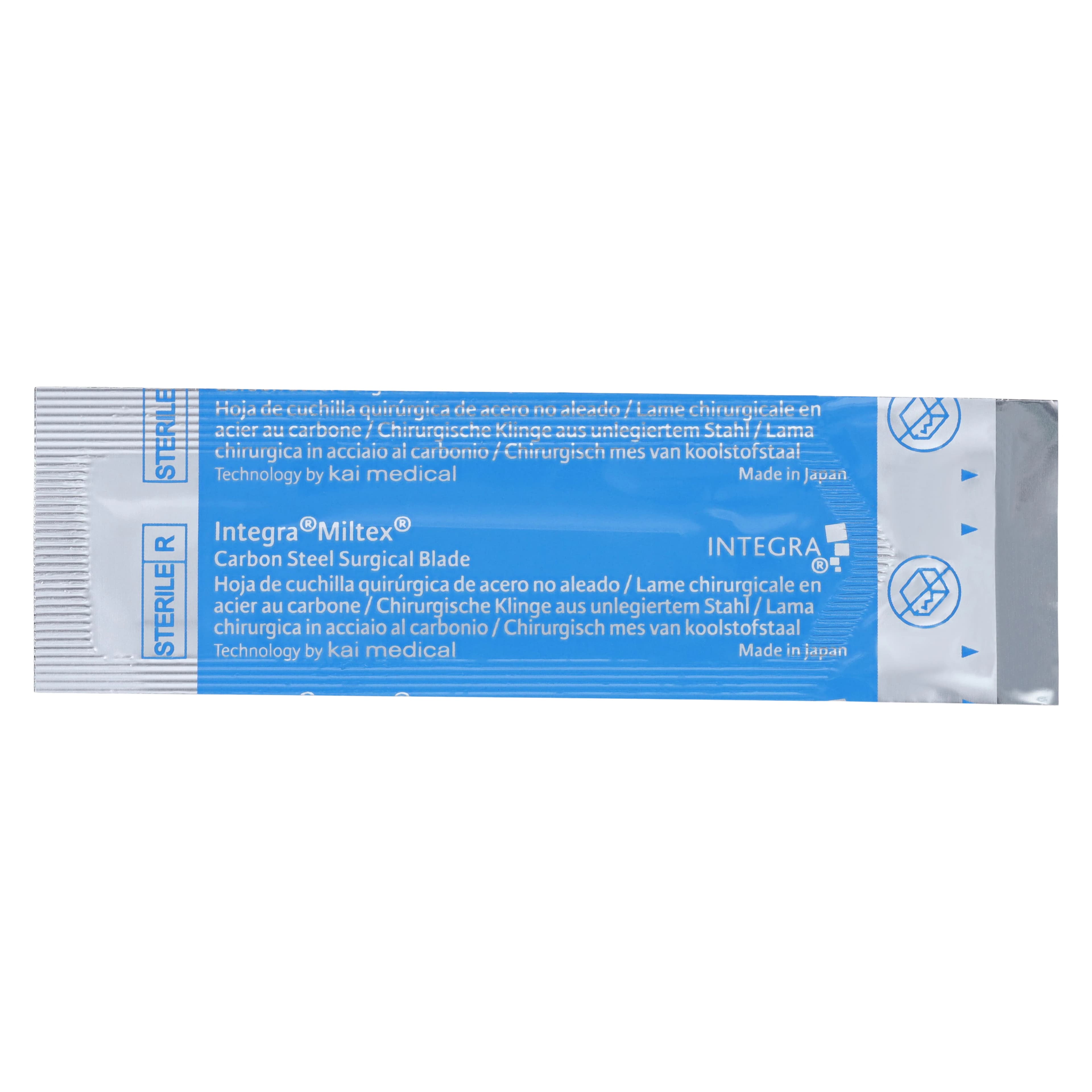 Miltex #10 Sterile Carbon Steel Surgical Blades, Individually Wrapped, 100/Box, 4-110 thumbnail 4