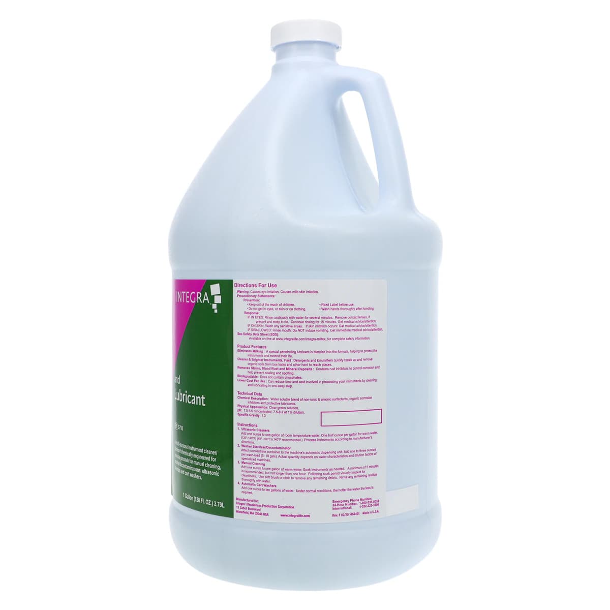 Integra Miltex Surgical Instrument Cleaner and Lubricant, 1 Gallon Jug, 3-710 thumbnail 2