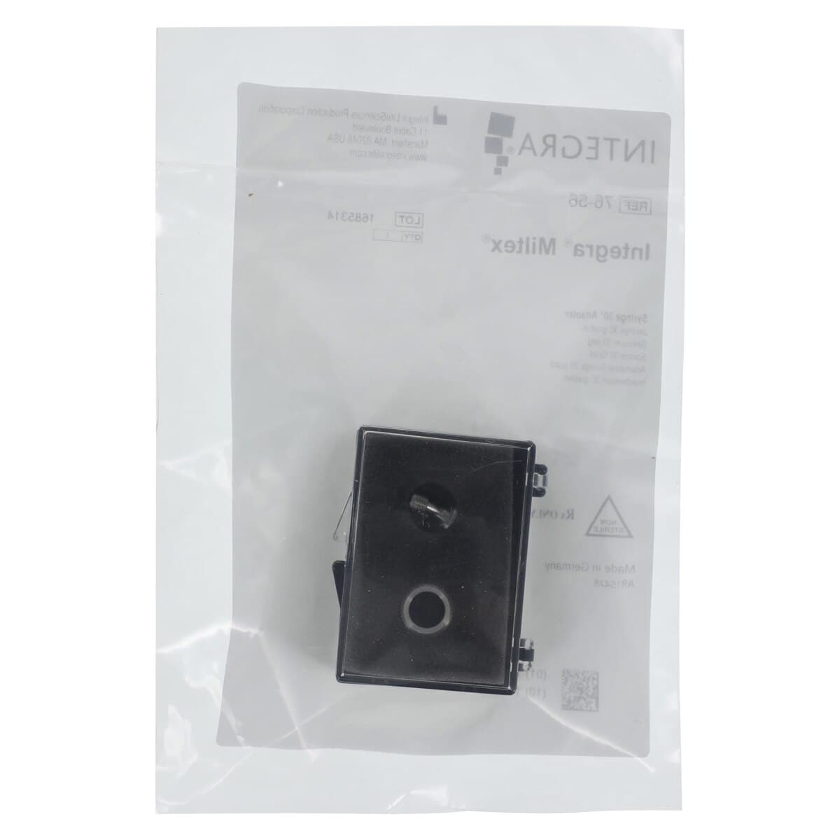 N-Tralig 30 Degree Adapter Hub for Anesthetic Syringe, Stainless Steel, Single, 76-56 thumbnail 2