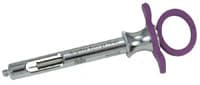 GripRite Aspirating Syringe, CW Type, Petite, Purple Silicone Grips, 76-43, Each - Grip Rite Aspirating Syringe CW Petite Purple - Image 1
