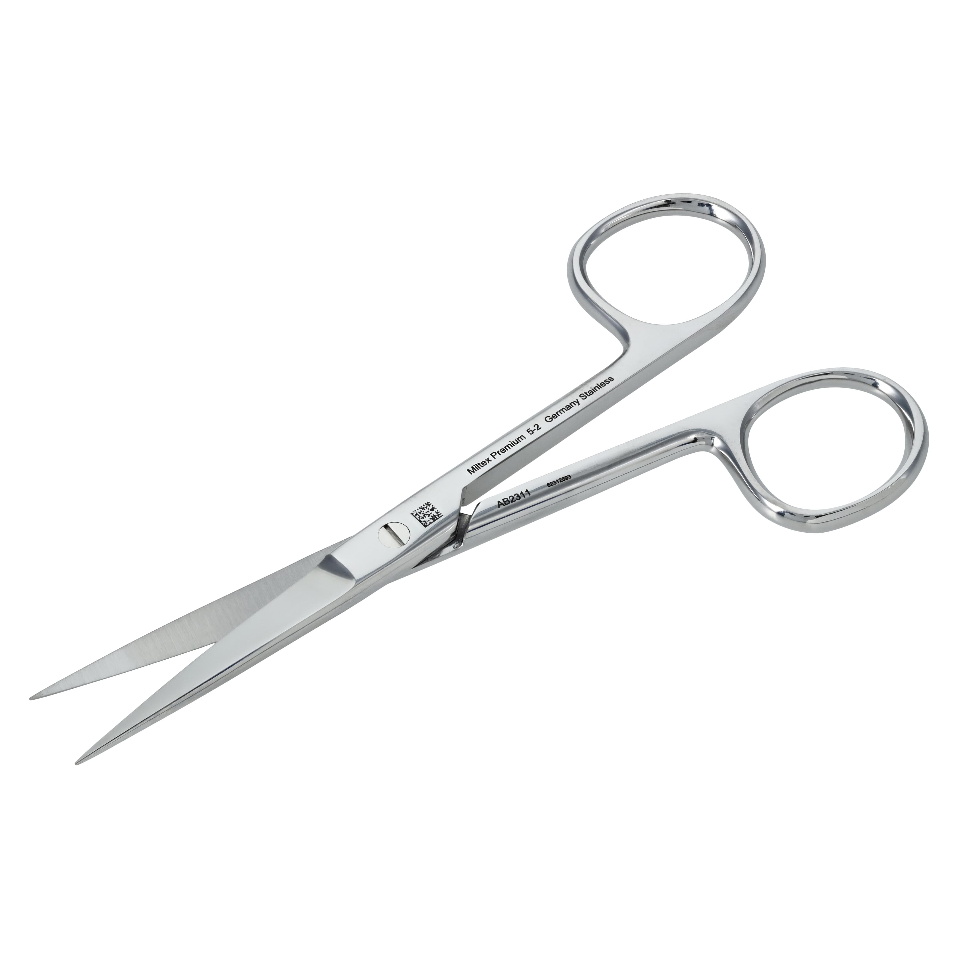 Miltex Surgical Operating Scissors, Straight, Sharp/Sharp, Stainless Steel, 4-1/2", 5-2 thumbnail 4