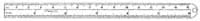 Flexible Stainless Ruler 6" x 1/2", Graduated, 1/32" and mm, 18-660 - Flexible Stainless Ruler 6 - Image 1