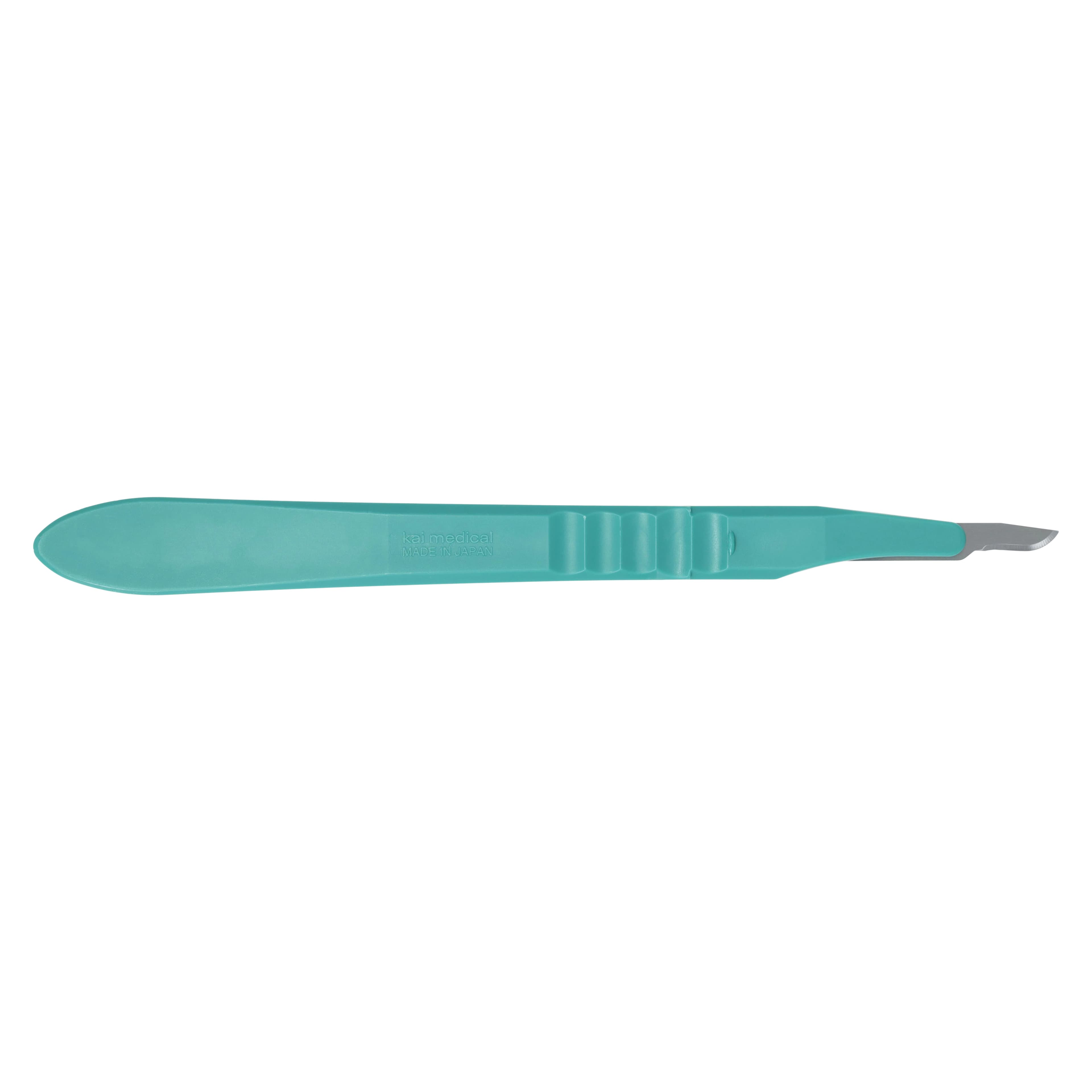 Miltex Disposable Sterile Scalpel, #15 Stainless Steel Blade, Safety Sleeve, 10/Box, 4-415 thumbnail 3