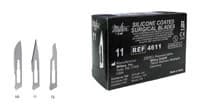 Integra Miltex #15 Silicone Coated Sterile Surgical Blades, Stainless Steel, 100/Box, 4615 - #15 Silicone Coated Surgical Blades Sterile Box of 100 - Image 1