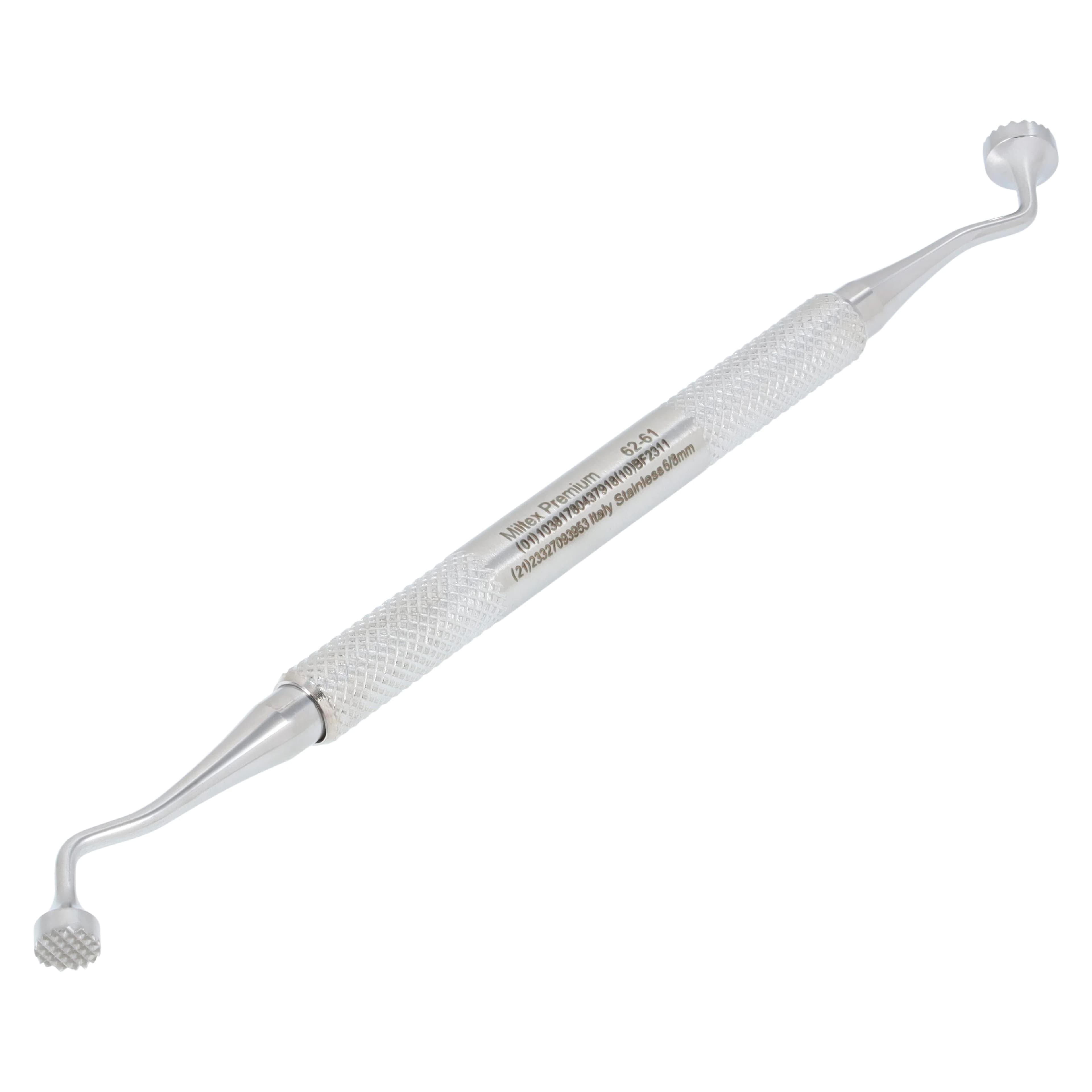 Miltex Bone Compactor, Serrated Tip, Bent Angle, Double End, 6/8 mm, 62-61 thumbnail 2