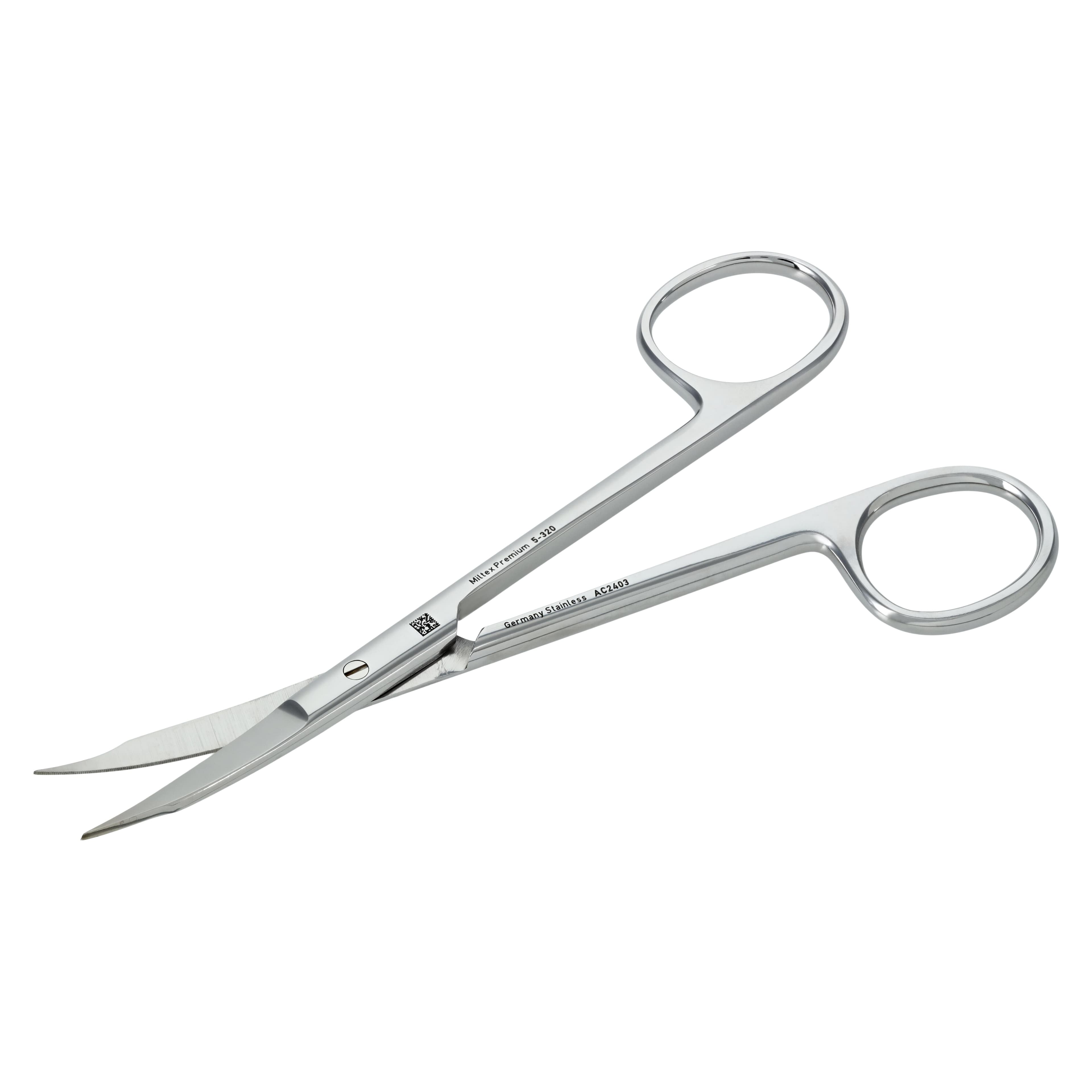 Miltex Goldman-Fox Surgical Scissors, 5-1/8", Curved, One Serrated Blade, Stainless Steel, 1 Each thumbnail 4