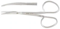 Miltex Strabismus Scissors, Curved, Ribbon, 4-1/4" (4-1/8" Cv Rib), Stainless Steel, Each - Strabis Scissor Ribbon Curved - Image 1
