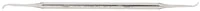 Miltex #12 Double-Ended Dental Scaler, Octagonal Stainless Steel Handle, 1 Each - Scaler - Image 1