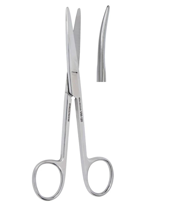 Vantage Mayo Dissecting Scissors, Curved, 5-1/2" Stainless Steel, Each - Scissor Mayo Dissect Curved - Image 1