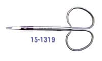 Miltex Iris Utility Scissors, Curved, 3-3/4" (9.5 cm), Stainless Steel, Ribbon Handle - Utility Scissor Crvd Blnt - Image 1