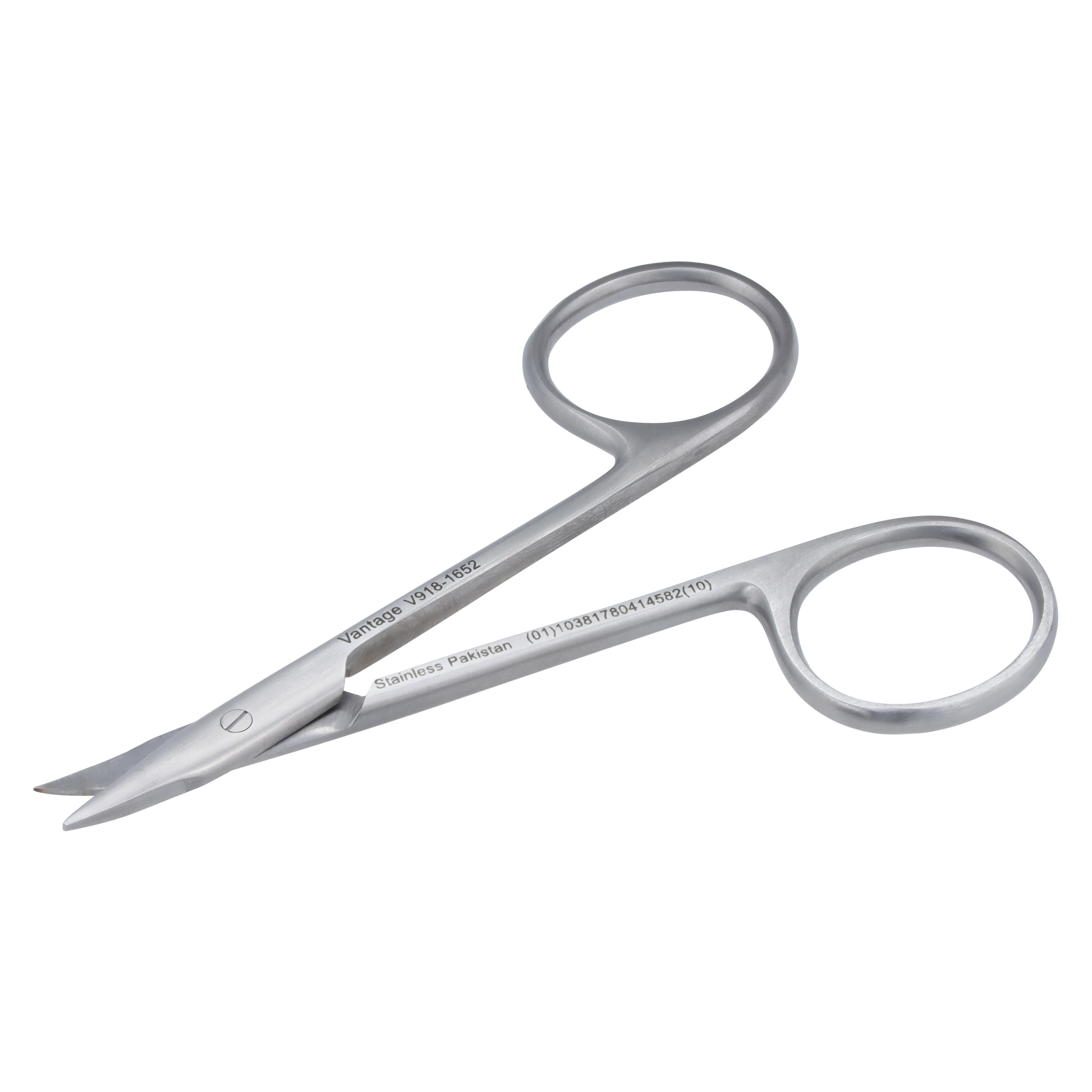 Miltex Vantage Gradle Eye Suture Scissors, Curved, 3-3/4", Stainless Steel thumbnail 4