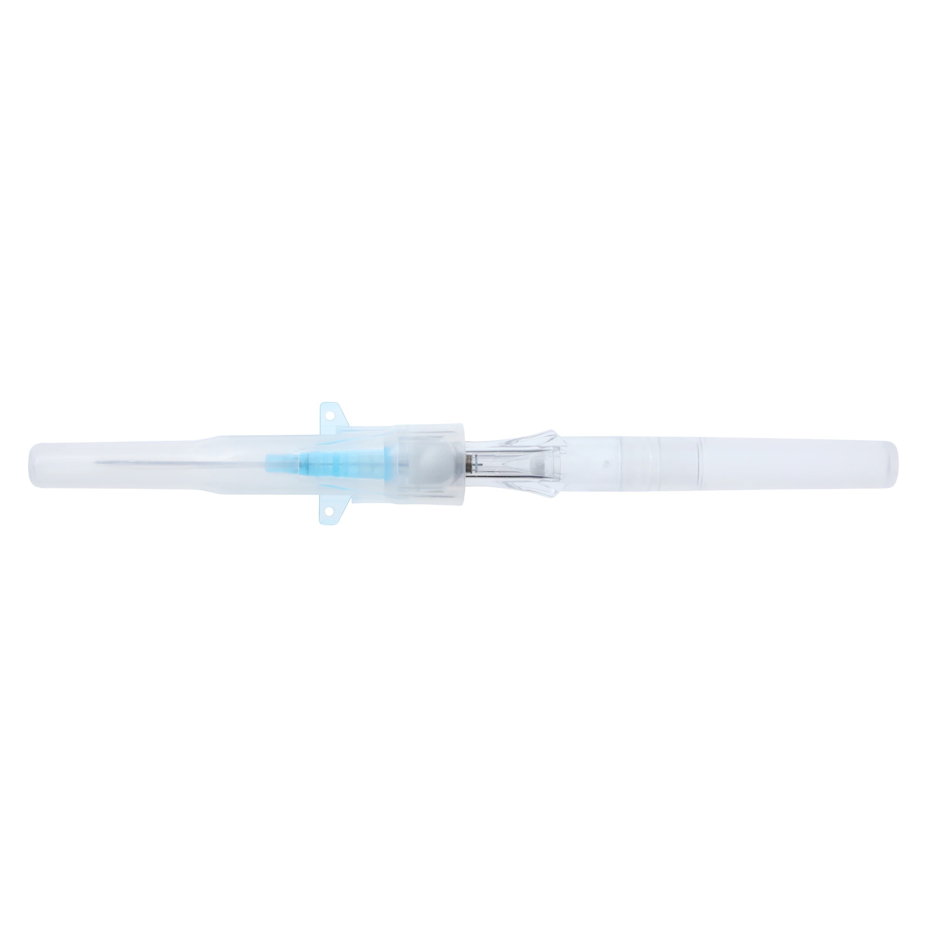 BD Insyte Autoguard Shielded IV Catheter, 22G x 1", Blue, Winged, Notched Needle, 50/Bx, 381523 thumbnail 4