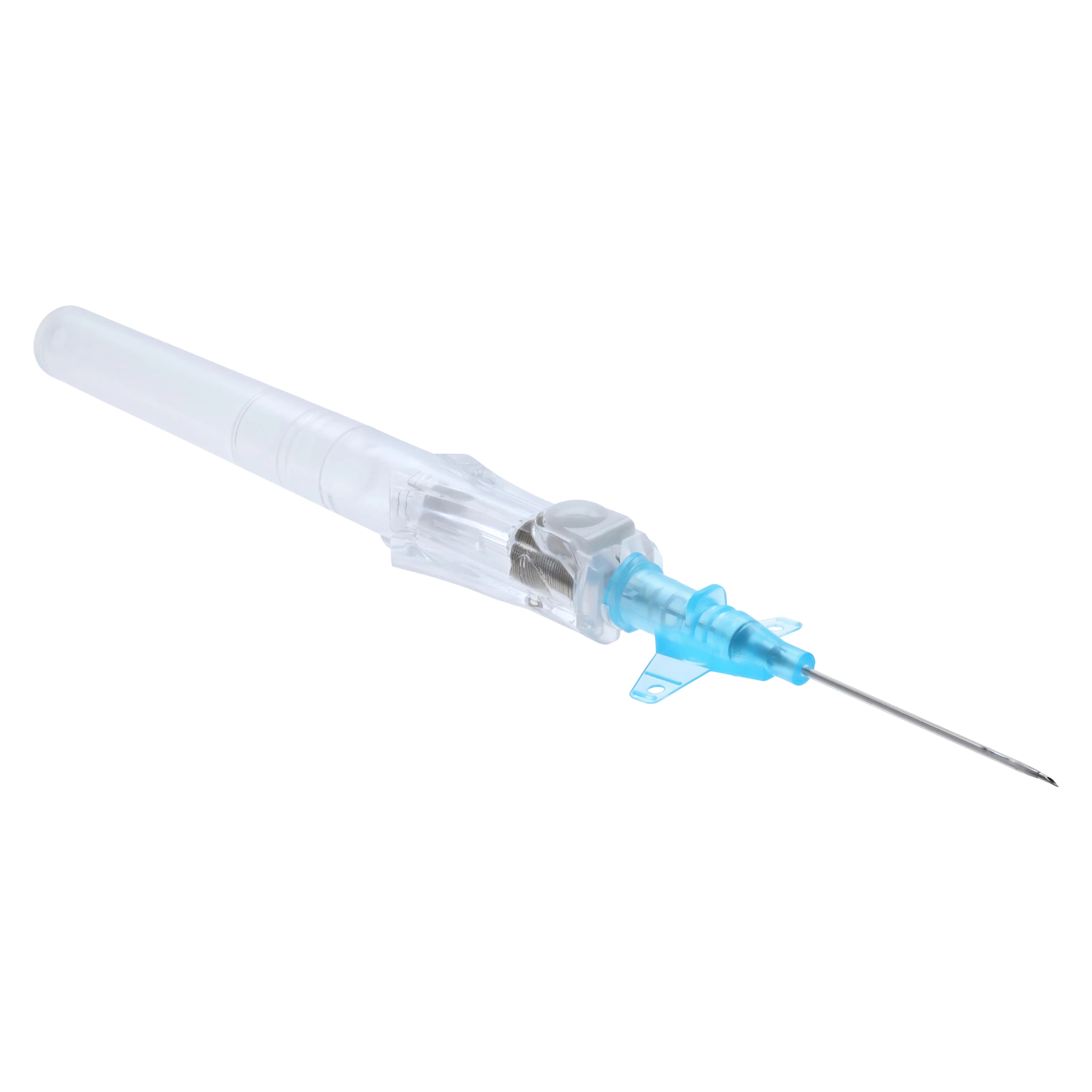 BD Insyte Autoguard Shielded IV Catheter, 22G x 1", Blue, Winged, Notched Needle, 50/Bx, 381523 thumbnail 5