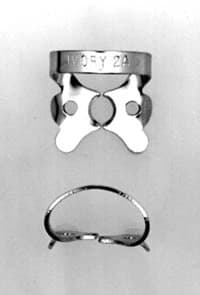 Ivory Stainless Steel Rubber Dam Clamp #2A, Winged, Bicuspid/Premolar, 1/Pk, 50057312 - Ivory Stainless Steel Clamps - Image 1