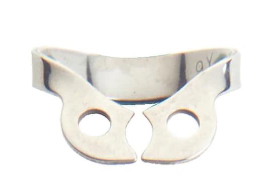 Ivory Rubber Dam Clamp, Wingless Bicuspid, #W0, Stainless Steel, 50057504 - Ivory, Rubber Dam Clamp, # WO, 50057504 - Image 1