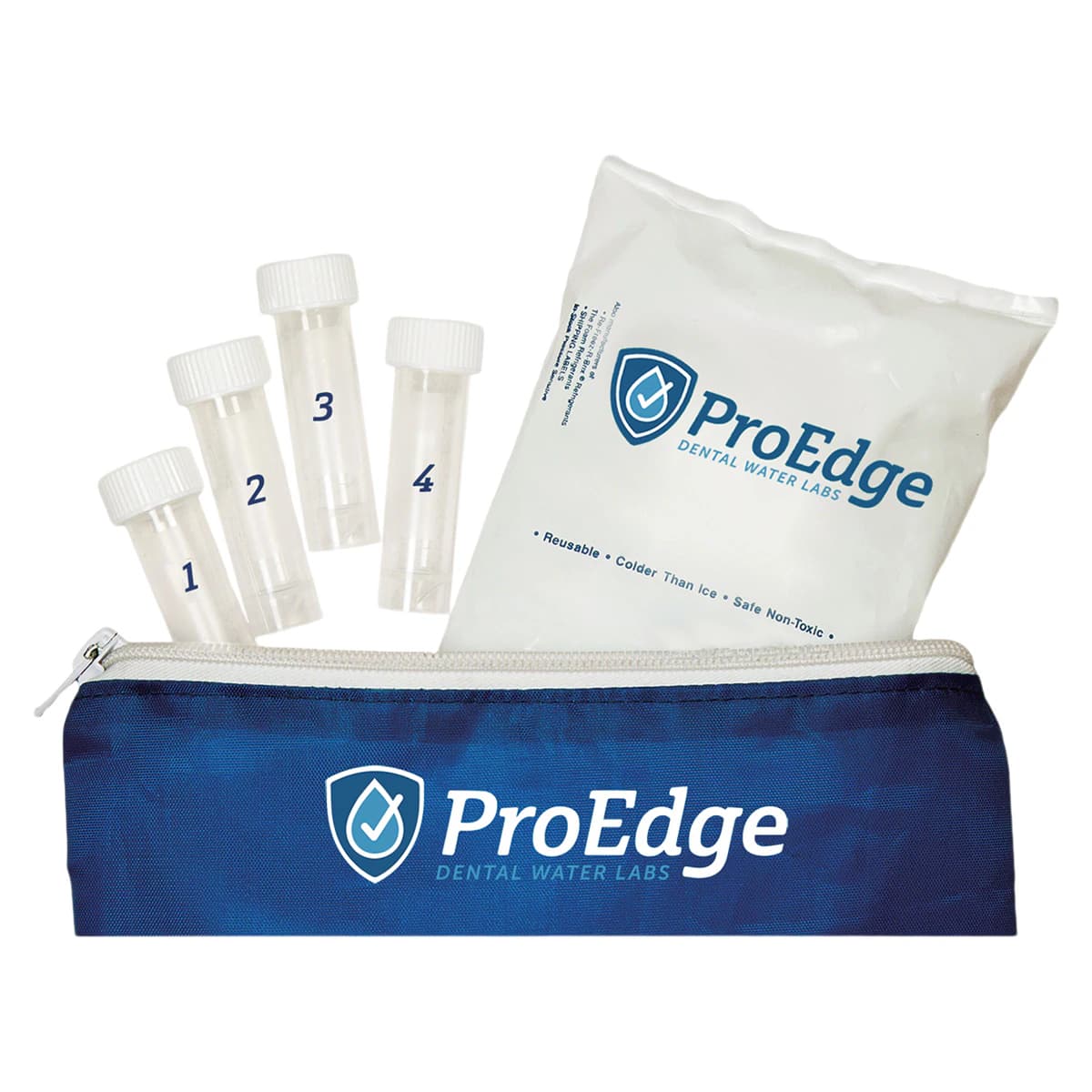 ProEdge R2A Mail-In Waterline Test Kit, 16 Vials with Mailing Label, 81601 - ProEdge R2A Mail-In Waterline Test Kit Pack of 16 Vials with Label - Image 1