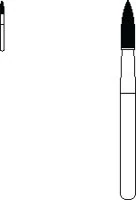 SS White 30-Blade Trimming & Finishing Carbide Bur, FG, Needle Shape, #9904, 5/Pk, 14314-5 - 30-Blade Trimming & Finishing Carbide Burs, FG, Needle, # 9904, 5/Pk, 14314-5 - Image 1