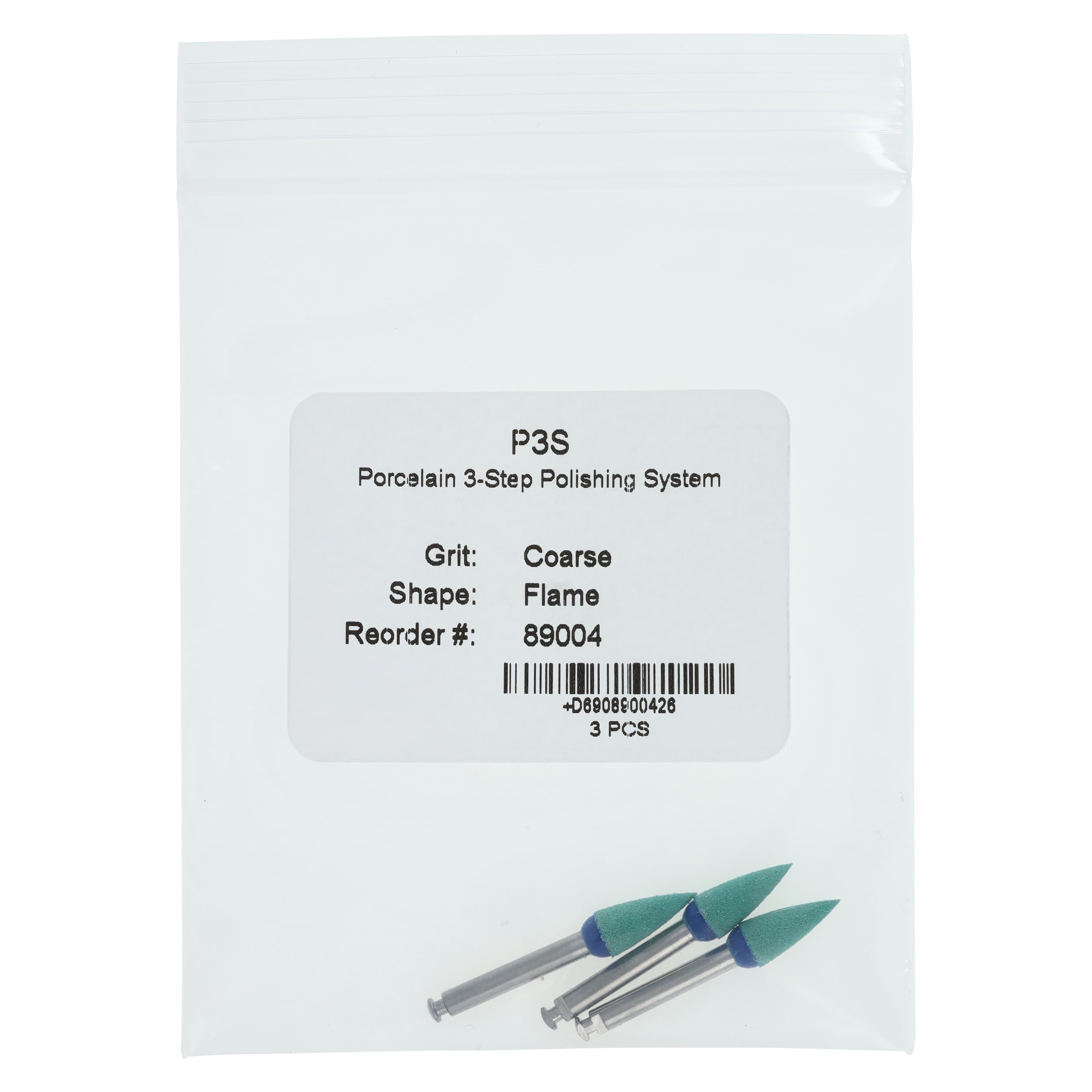 Jazz P3S Porcelain & Metal 3-Step Polisher, Coarse Flame, RA Latch, 3/Pk, 89004 thumbnail 4