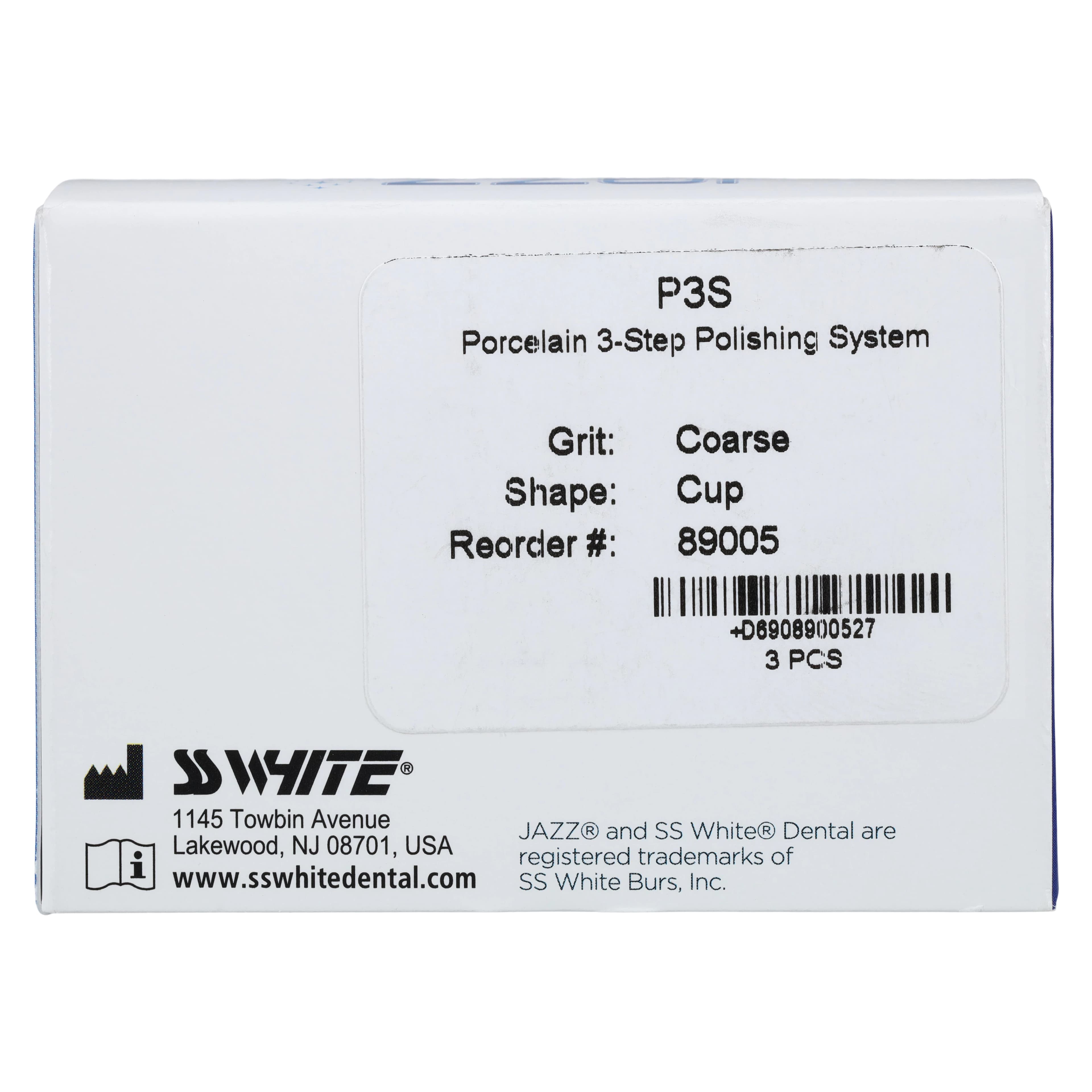 Jazz P3S Porcelain & Metal 3-Step Polishing System, Coarse Cup, RA Latch-Type, 3/Pkg, 89005 thumbnail 5