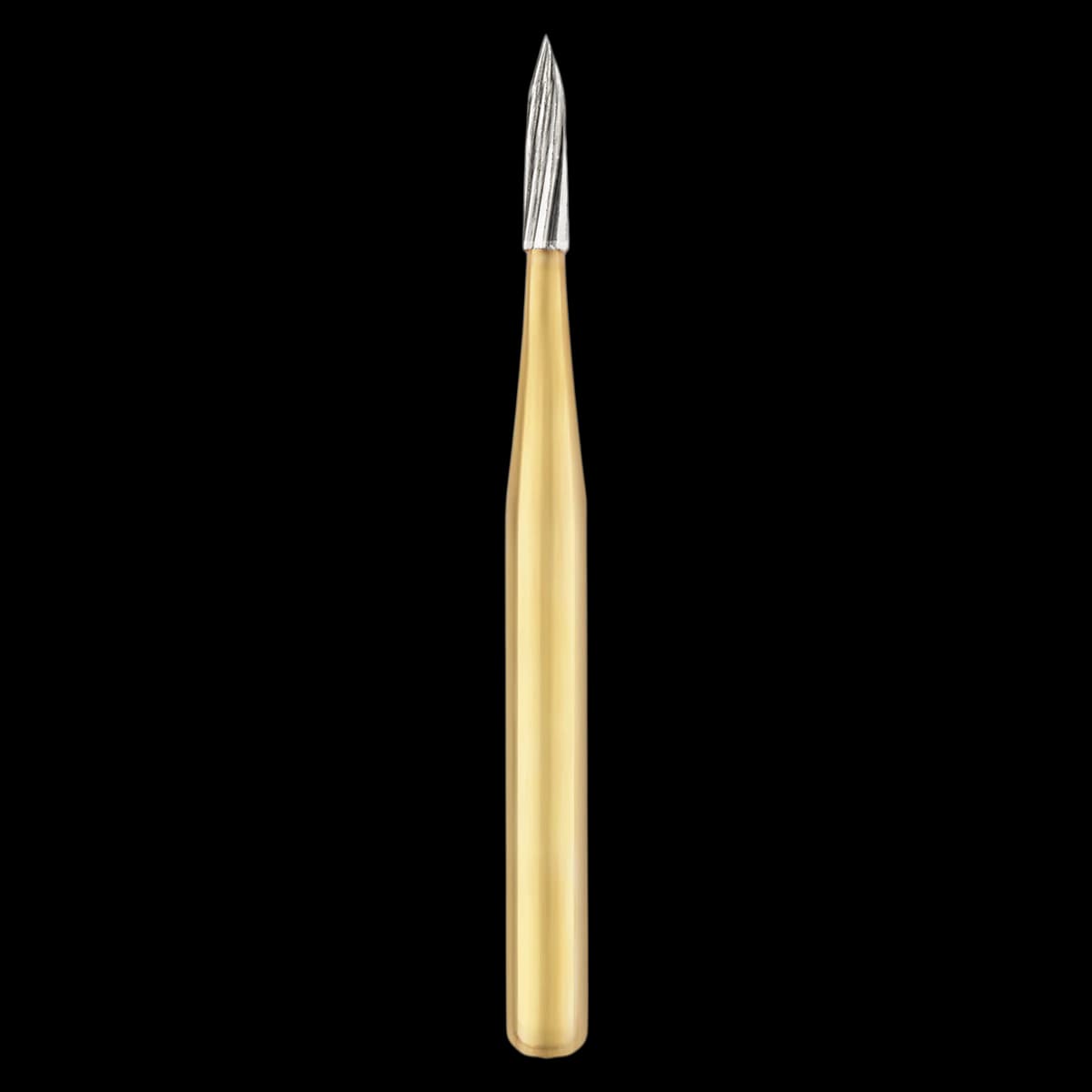 SS White Trimming & Finishing Carbide Burs, 12-Blade, Needle #7901, Friction Grip, 100/Pkg, 13620 - Trimming & Finishing Carbide Burs – 12 Blade FG, 100/Pkg - Needle, Size #7901 - Image 1