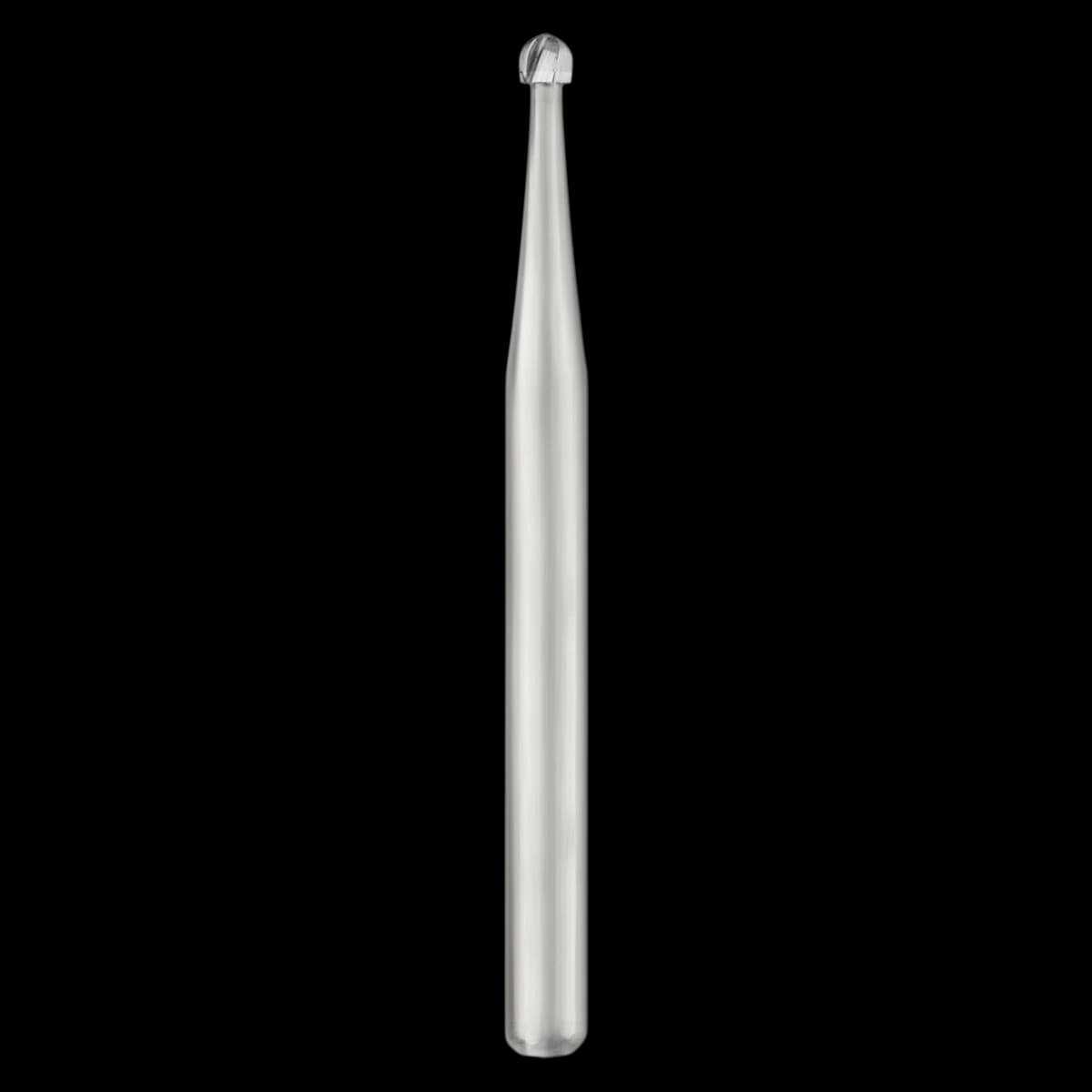 SS White Sterile Carbide Bur, Round #2, Friction Grip (FG), 25/Roll - #2 Sterile Carbide Bur Round FG Roll of 25 - Image 1