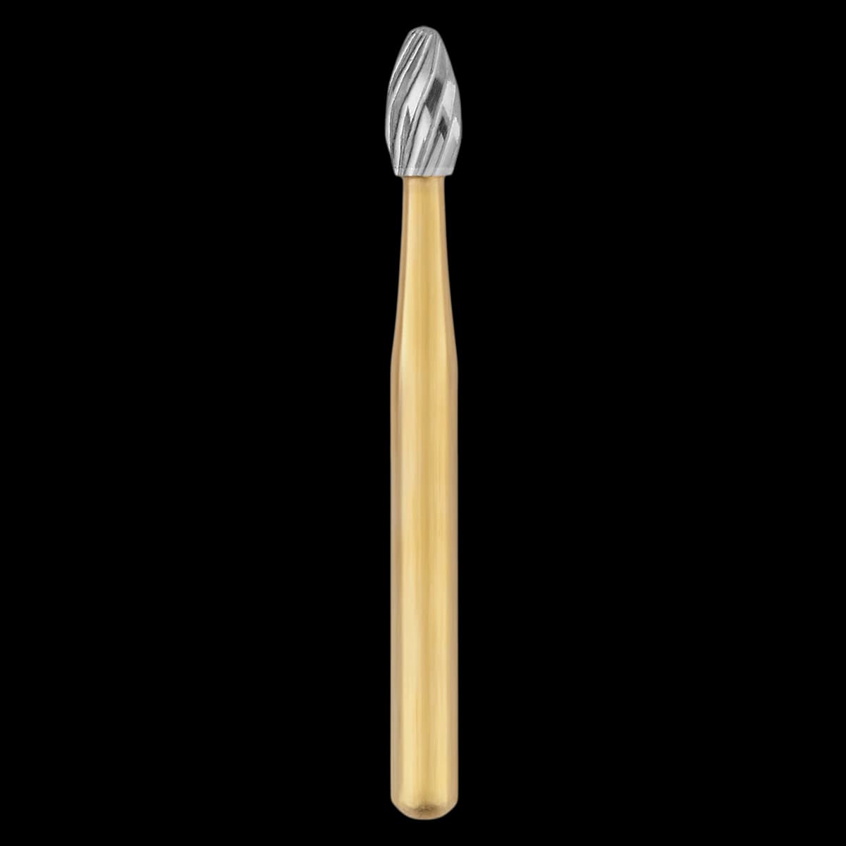 SS White 12-Blade Trimming & Finishing Carbide Bur, FG, Egg/Football, #7378G, 5/Pk, 15370-5 - 12-Blade Trimming & Finishing Carbide Burs, FG, Egg, # 7378G, 5/Pk, 15370-5 - Image 1